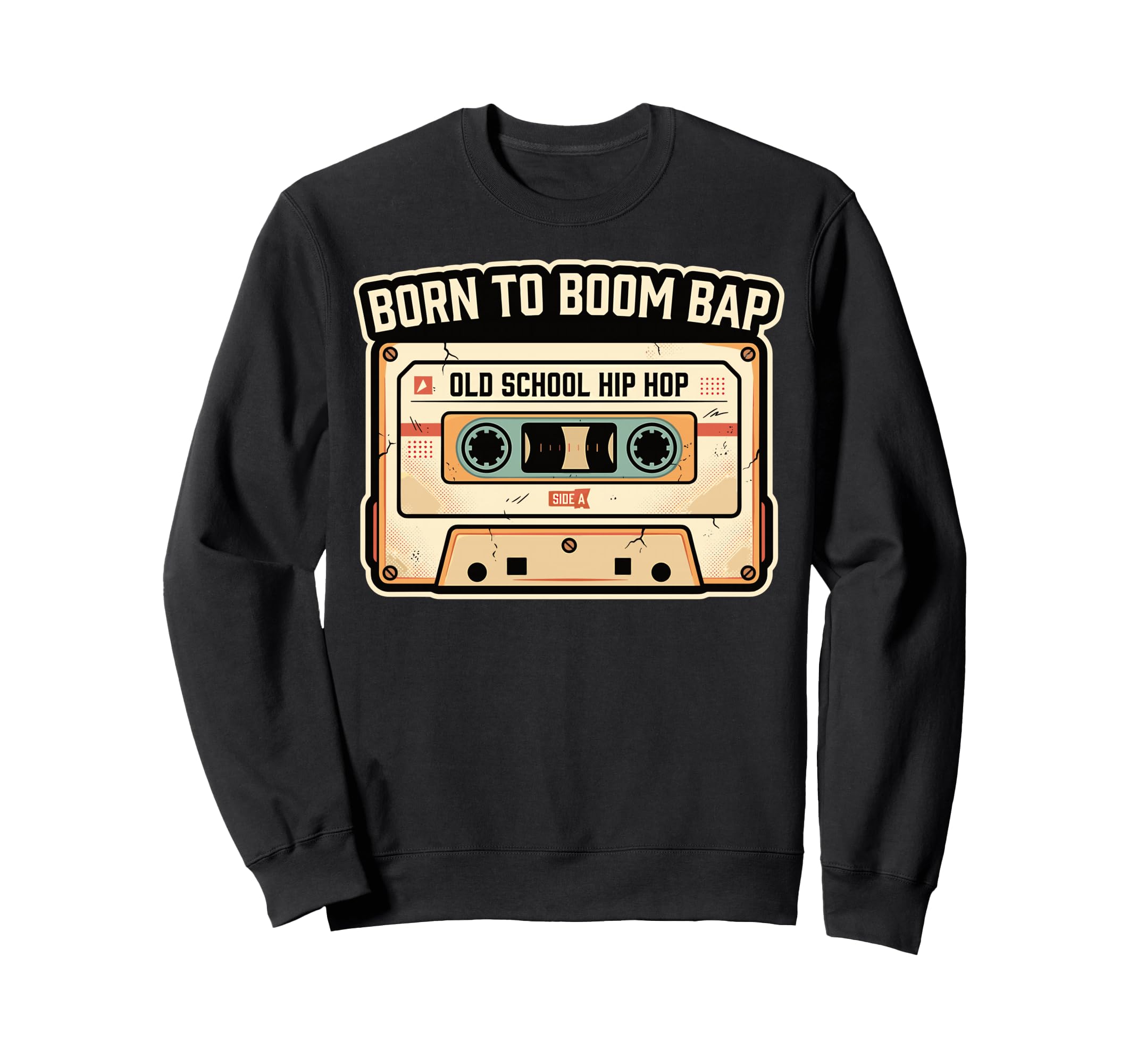 Old School Hip Hop Cassette Tape Sweatshirt - Streetwear Style Unisex - T-Shirt, Sweatshirt, Hoodie