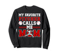My Favorite Baseball Pitcher Mom Sweatshirt - Unique Graphic Men Women - T-Shirt, Sweatshirt, Hoodie