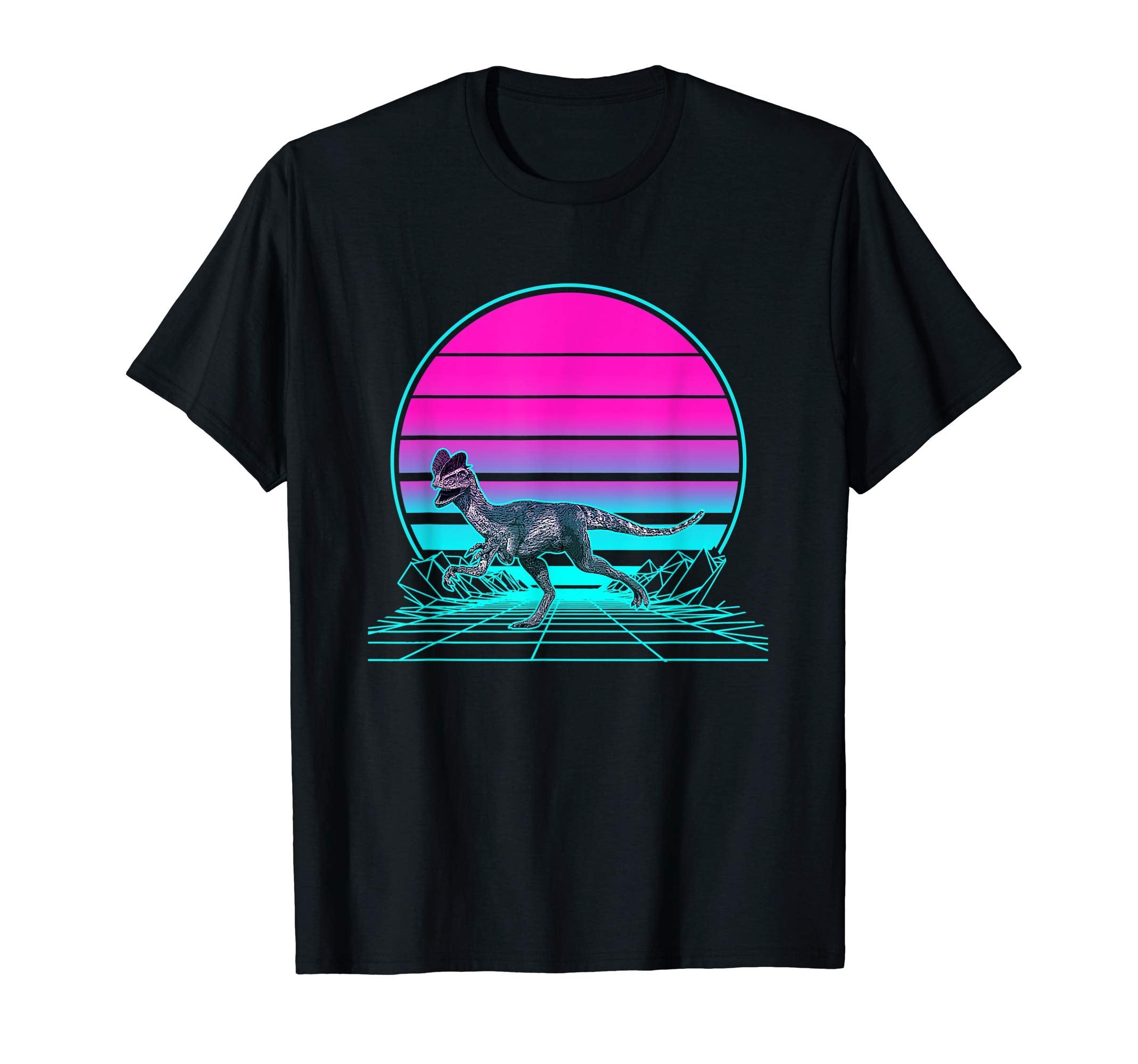 Sunset Dilophosaurus T-Shirt - Casual Everyday Wear Unisex - T-Shirt, Sweatshirt, Hoodie