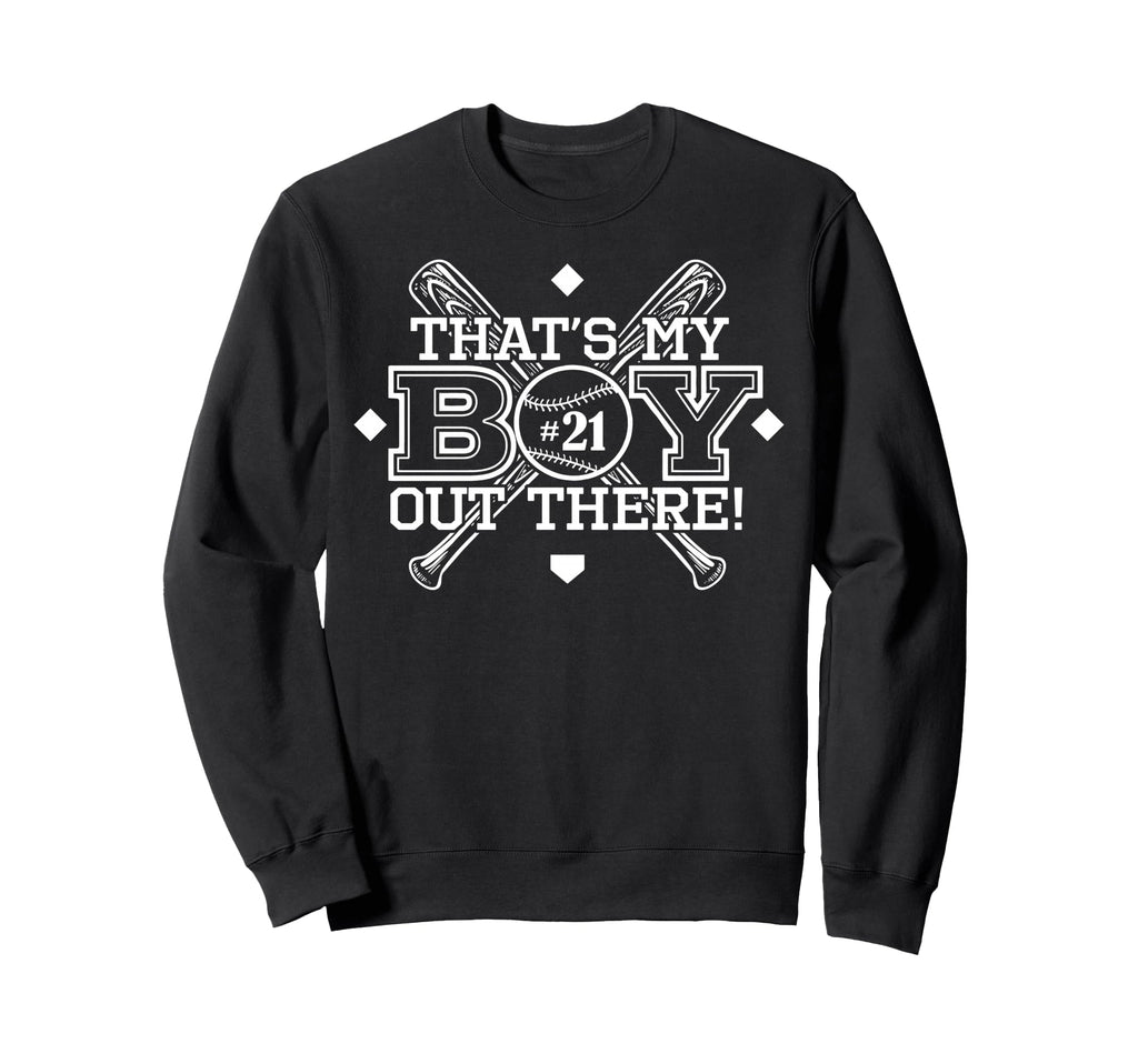 Baseball Mom Dad Thats My Proud Sweatshirt - Casual Everyday Wear Unisex - T-Shirt, Sweatshirt, Hoodie