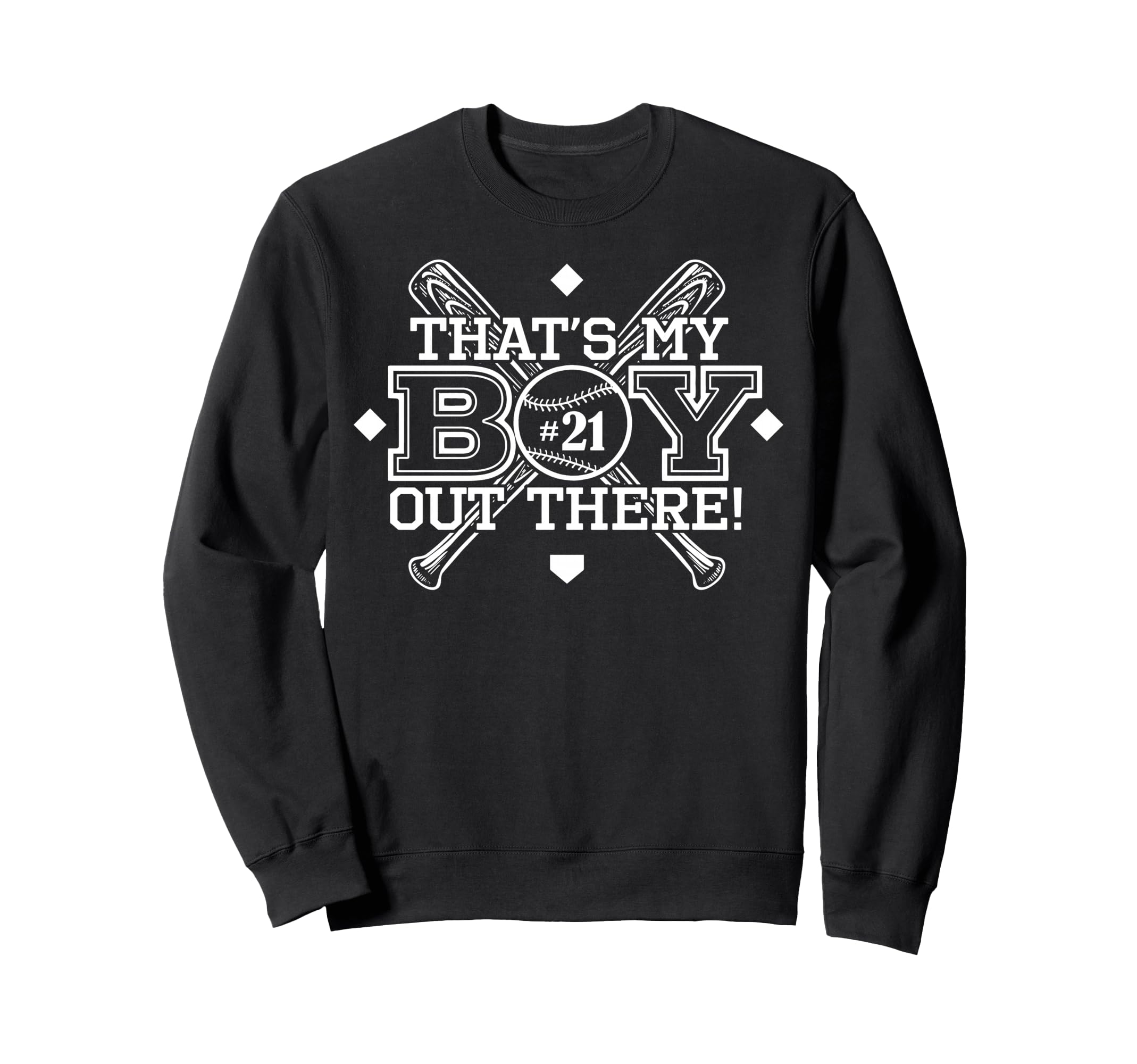 Baseball Mom Dad Thats My Proud Sweatshirt - Casual Everyday Wear Unisex - T-Shirt, Sweatshirt, Hoodie