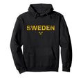 Sweden Sverige Hockey Distressed Hoodie - Custom Art Print Unisex - T-Shirt, Sweatshirt, Hoodie