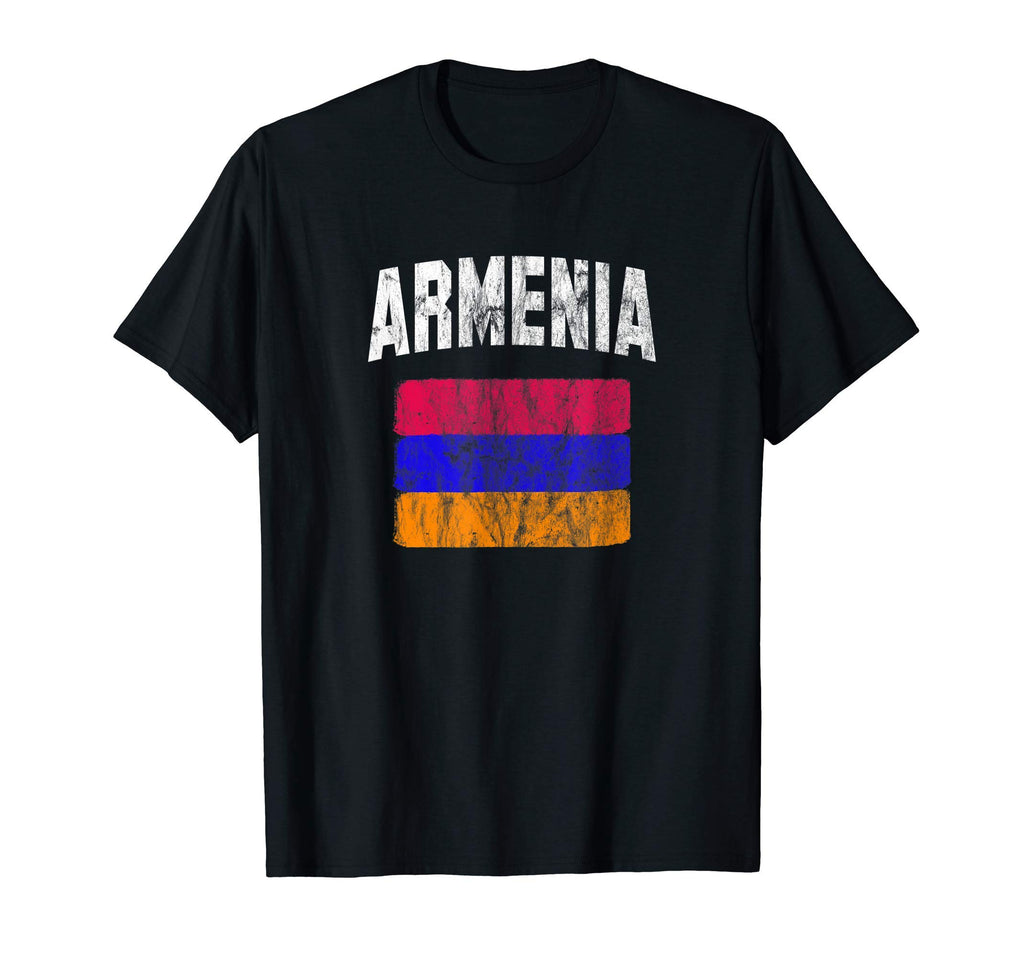 Armenian Distressed Armenia Flag Hoodie - Novelty Apparel Unisex - T-Shirt, Sweatshirt, Hoodie