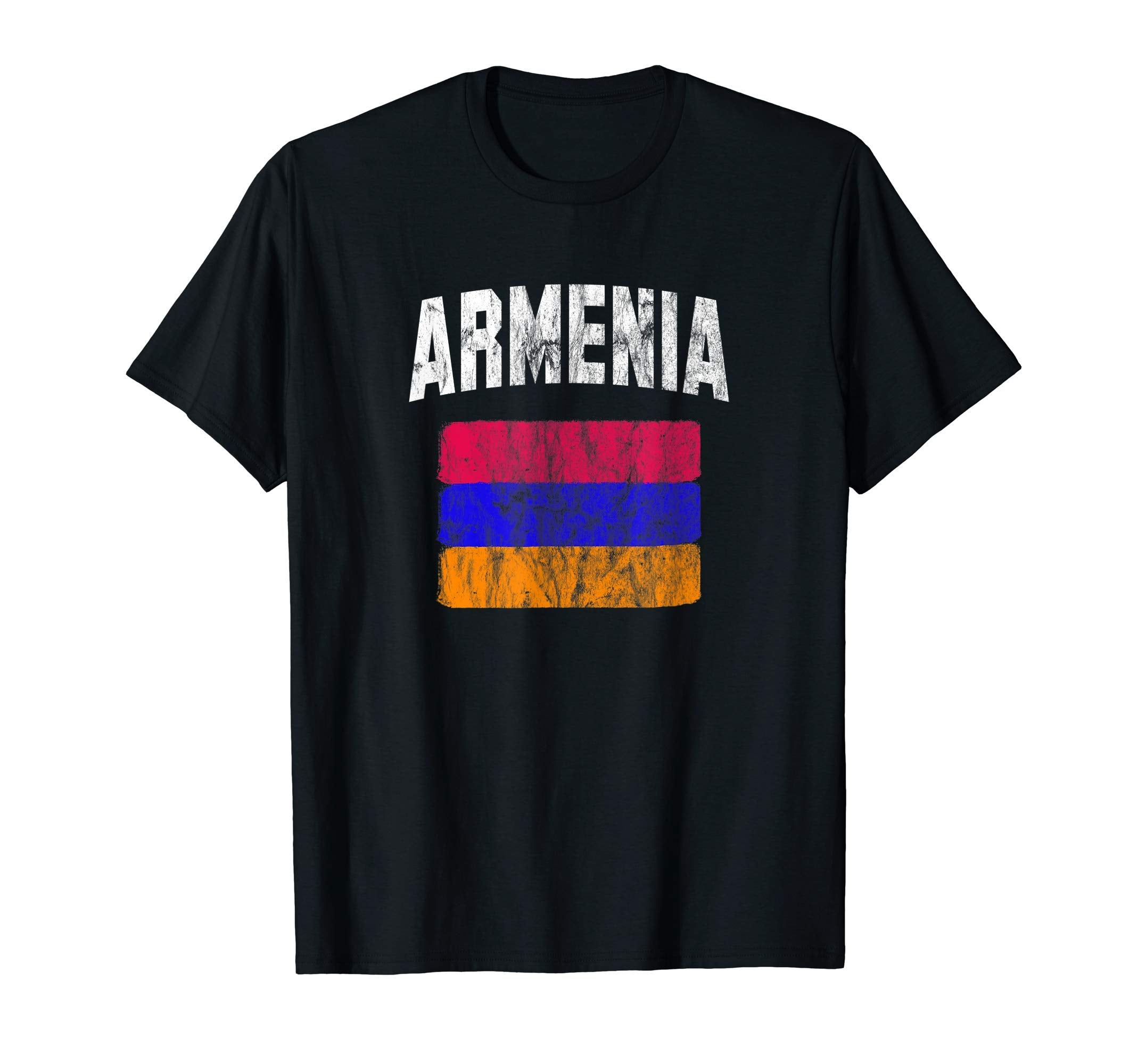Armenian Distressed Armenia Flag Hoodie - Novelty Apparel Unisex - T-Shirt, Sweatshirt, Hoodie