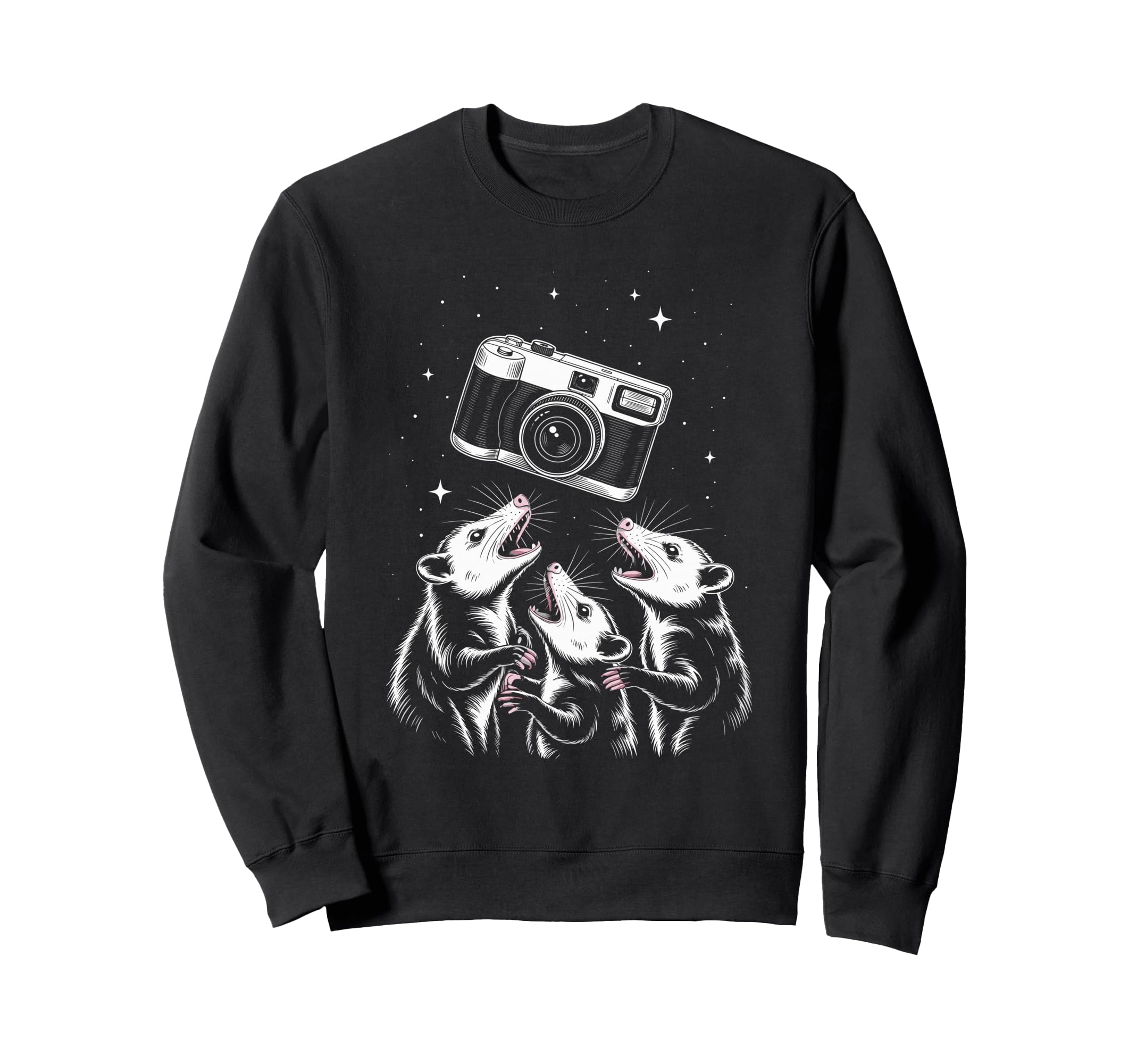 Opossum Camera Photography Scene Sweatshirt - Graphic Print Men Women - T-Shirt, Sweatshirt, Hoodie