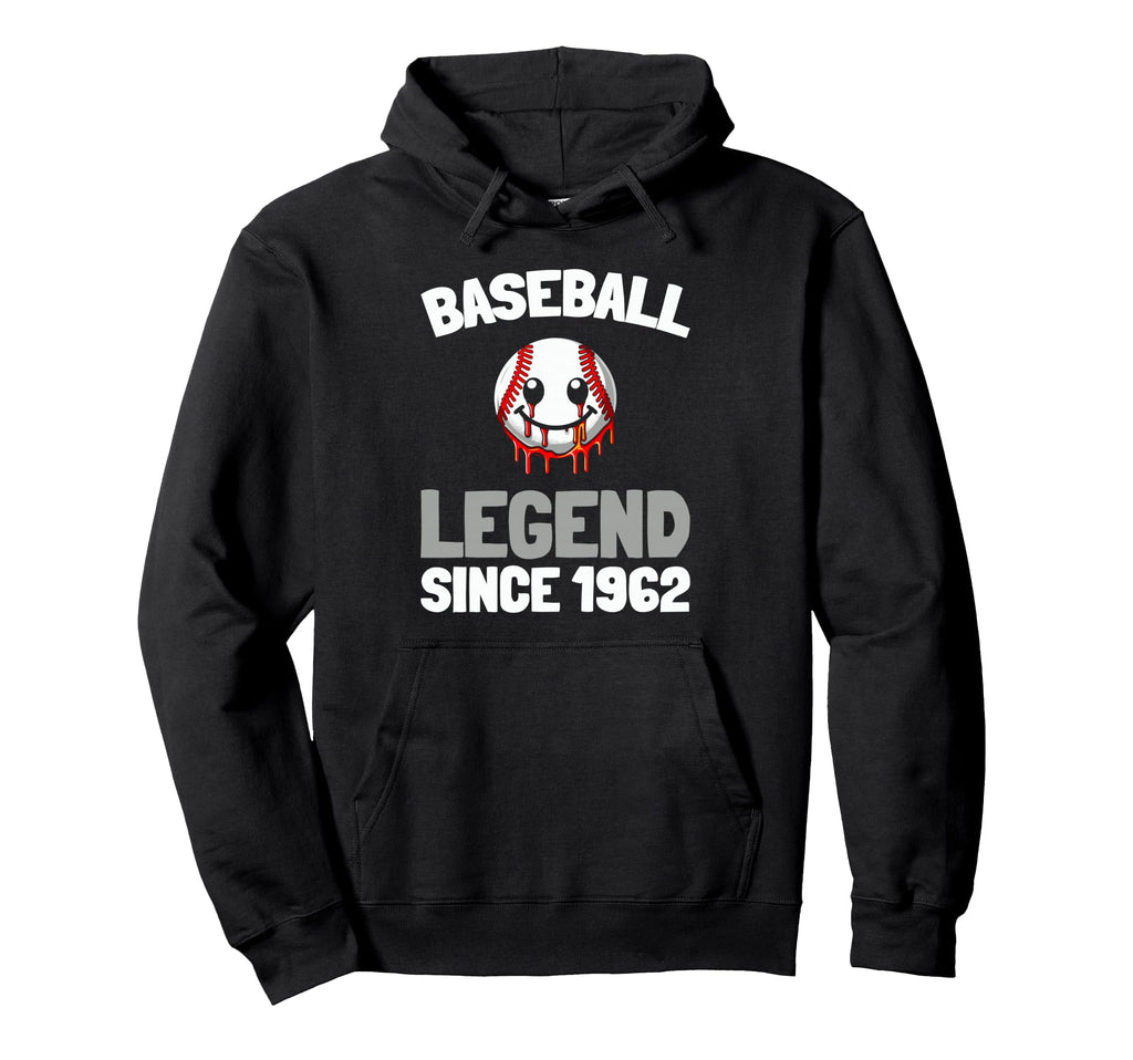 Born 1962 Baseball Baseballer Sport Team Hoodie - Trendy Graphic Unisex - T-Shirt, Sweatshirt, Hoodie