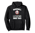 Born 1962 Baseball Baseballer Sport Team Hoodie - Trendy Graphic Unisex - T-Shirt, Sweatshirt, Hoodie