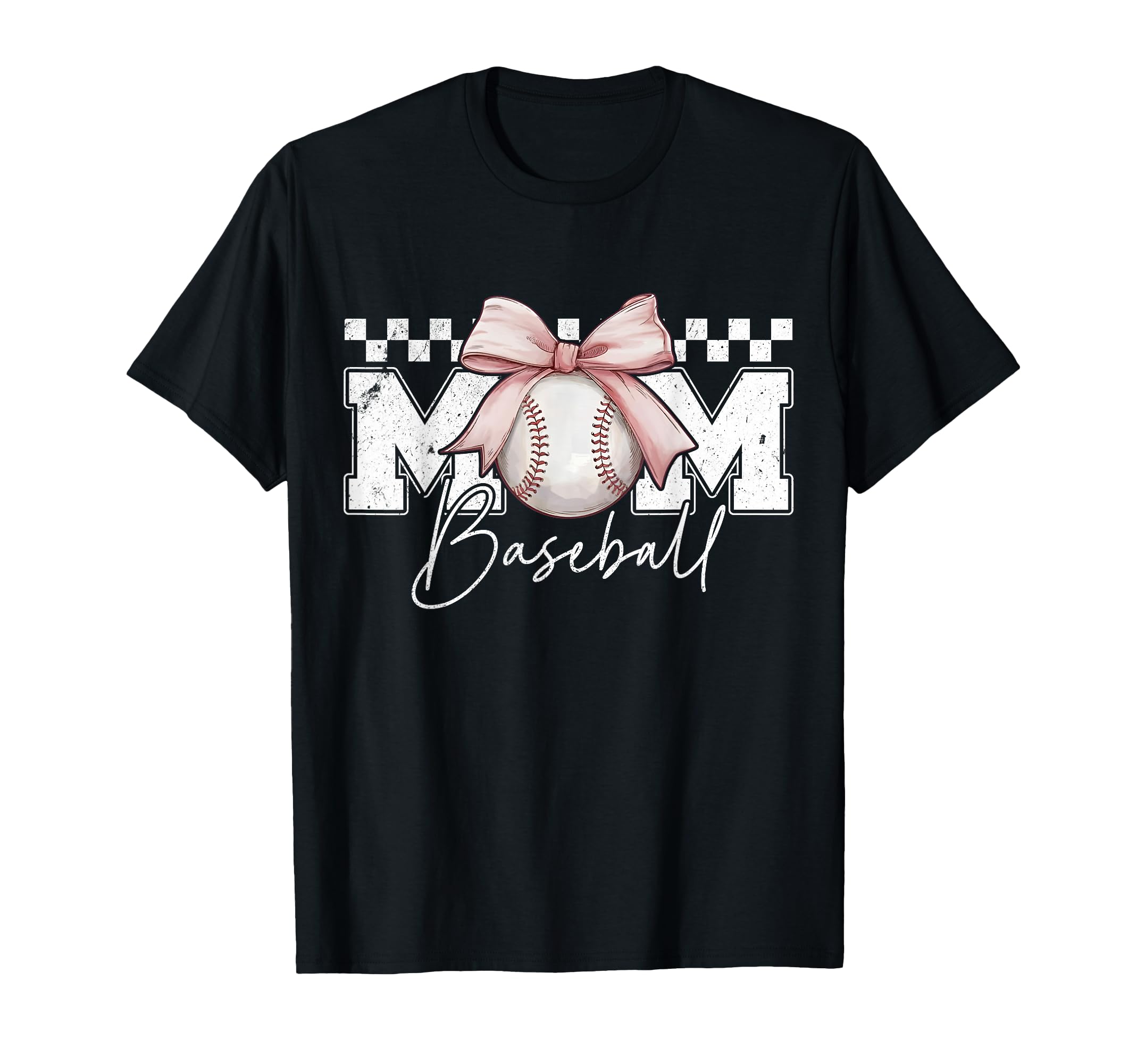 Mothers Day Baseball Coquette Bow Game Day T-Shirt - Graphic Print Unisex - T-Shirt, Sweatshirt, Hoodie