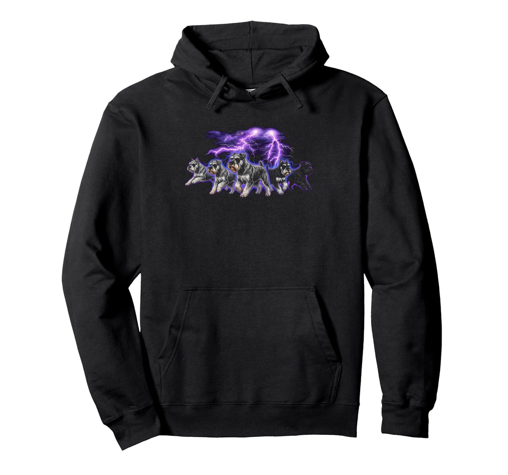Schnauzer 90S Dog Lover 80S Miniature Hoodie - Graphic Print Men Women - T-Shirt, Sweatshirt, Hoodie