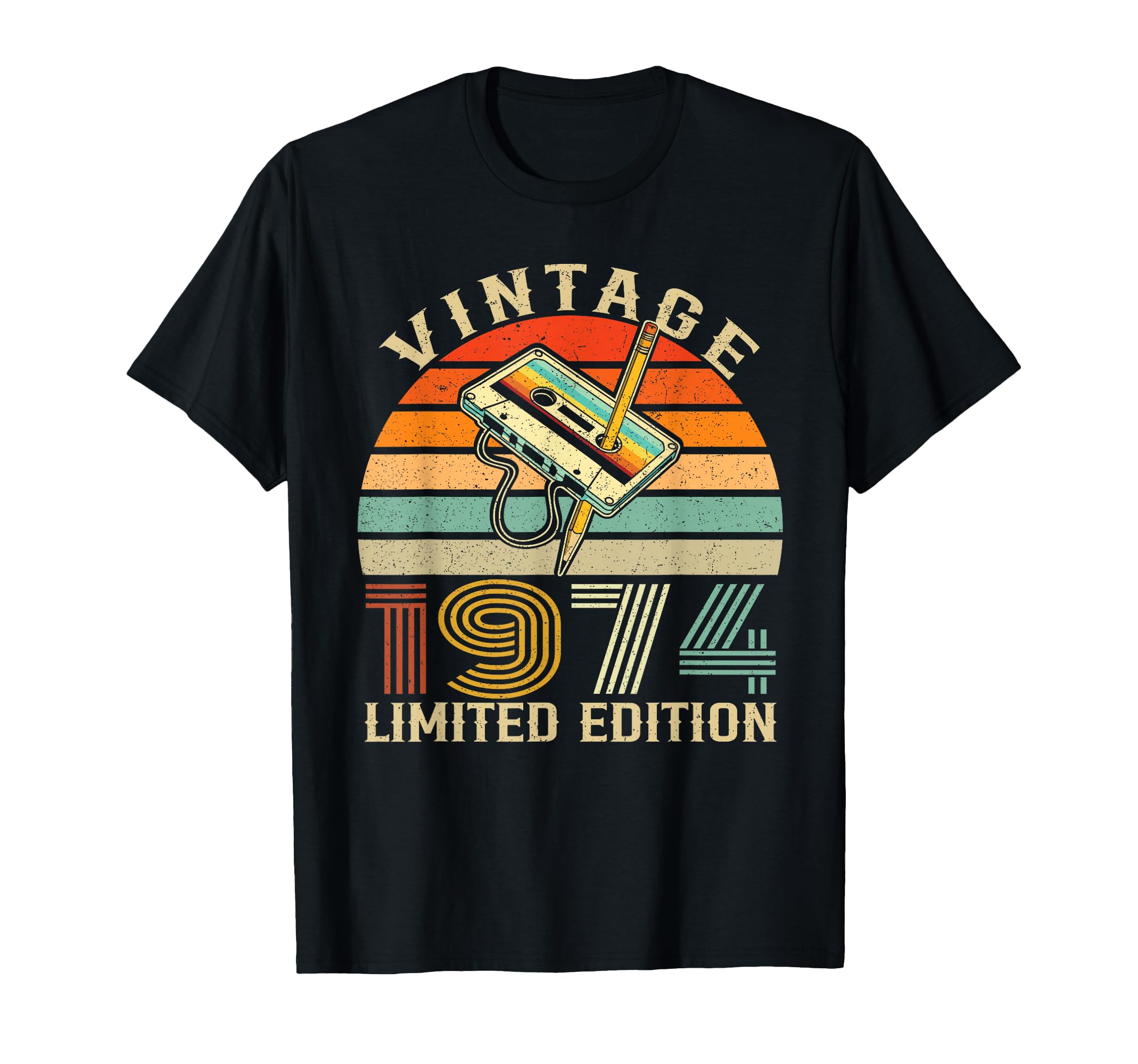 1974 Birthday Cassette Tape T-Shirt - Trendy Graphic Men Women - T-Shirt, Sweatshirt, Hoodie