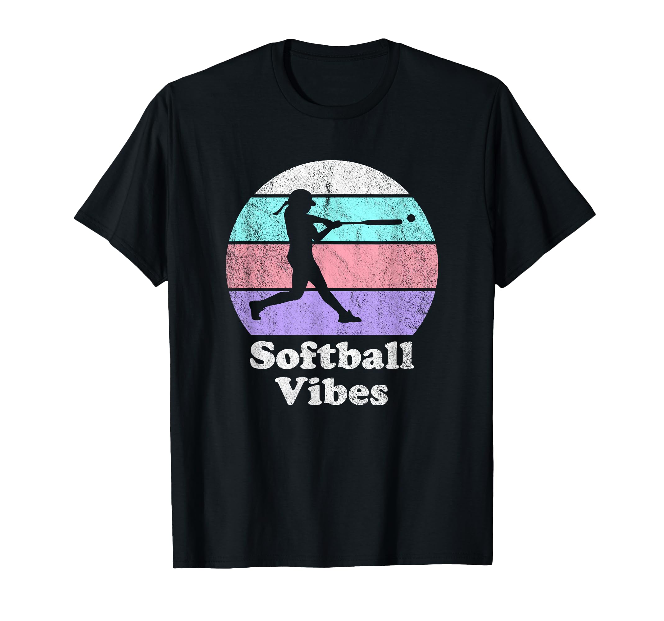 Softball Vibes Or Womens Batter T-Shirt - Graphic Print for Adults - T-Shirt, Sweatshirt, Hoodie