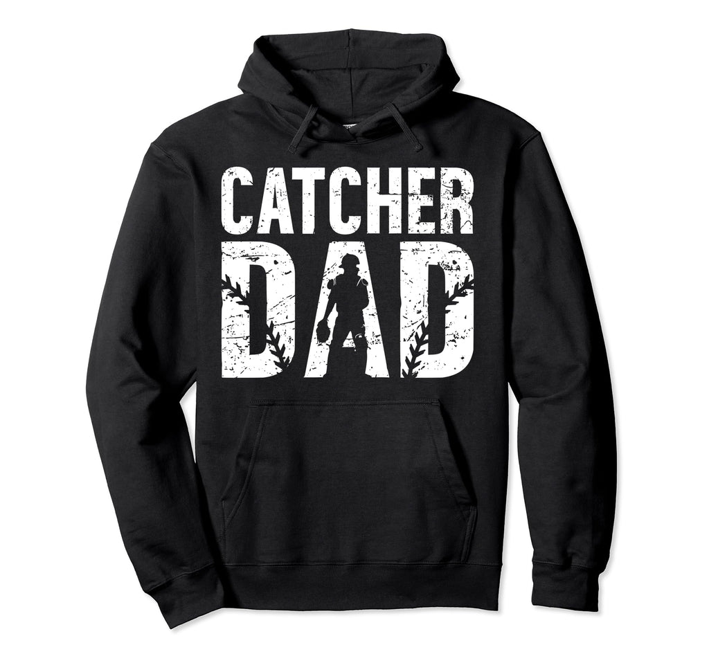 Baseball Catcher Dad Proud Baseball Catcher Hoodie - Graphic Print Unisex - T-Shirt, Sweatshirt, Hoodie