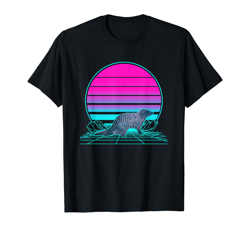 Sunset Mongoose T-Shirt - Minimalist Print Men Women - T-Shirt, Sweatshirt, Hoodie