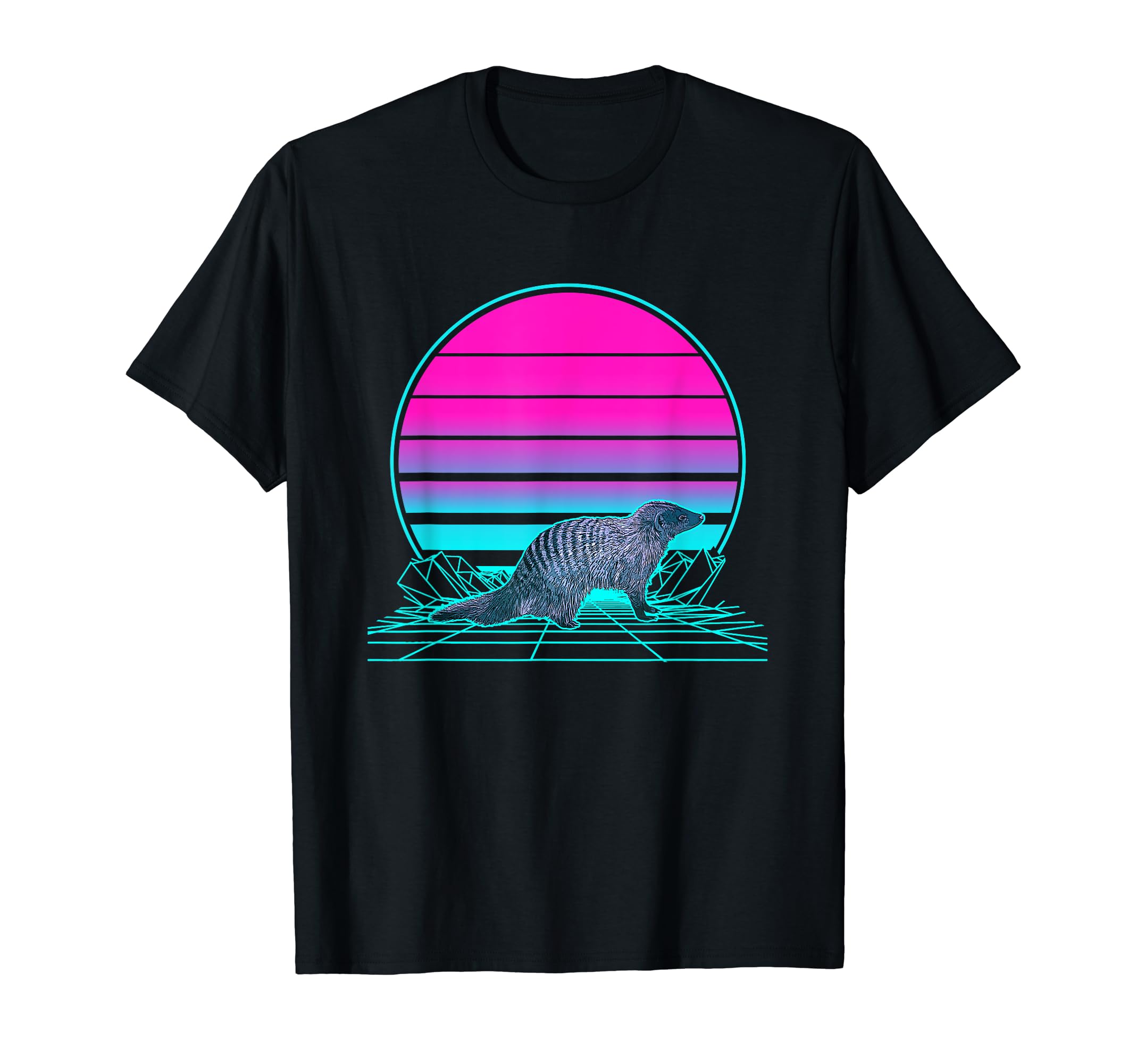 Sunset Mongoose T-Shirt - Minimalist Print Men Women - T-Shirt, Sweatshirt, Hoodie