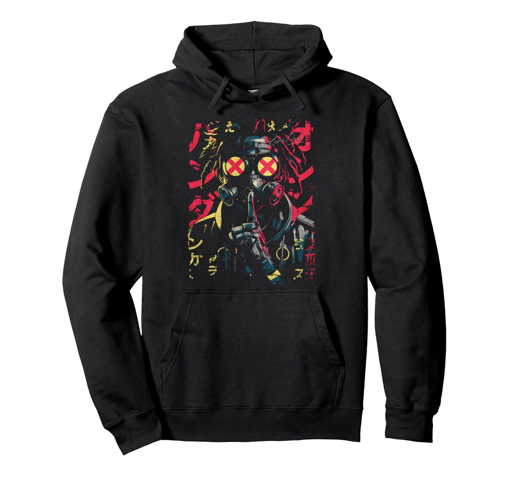 Japanese Streetwear Afro Cyberpunk Hoodie - Casual Everyday Wear Men Women - T-Shirt, Sweatshirt, Hoodie