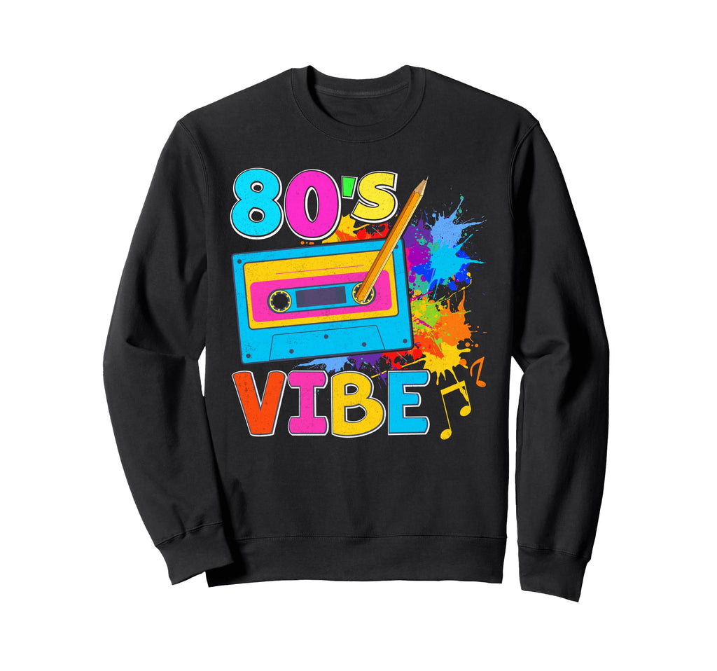 80S Vibe Nineties Cassette Tape Sweatshirt - Casual Everyday Wear Unisex - T-Shirt, Sweatshirt, Hoodie