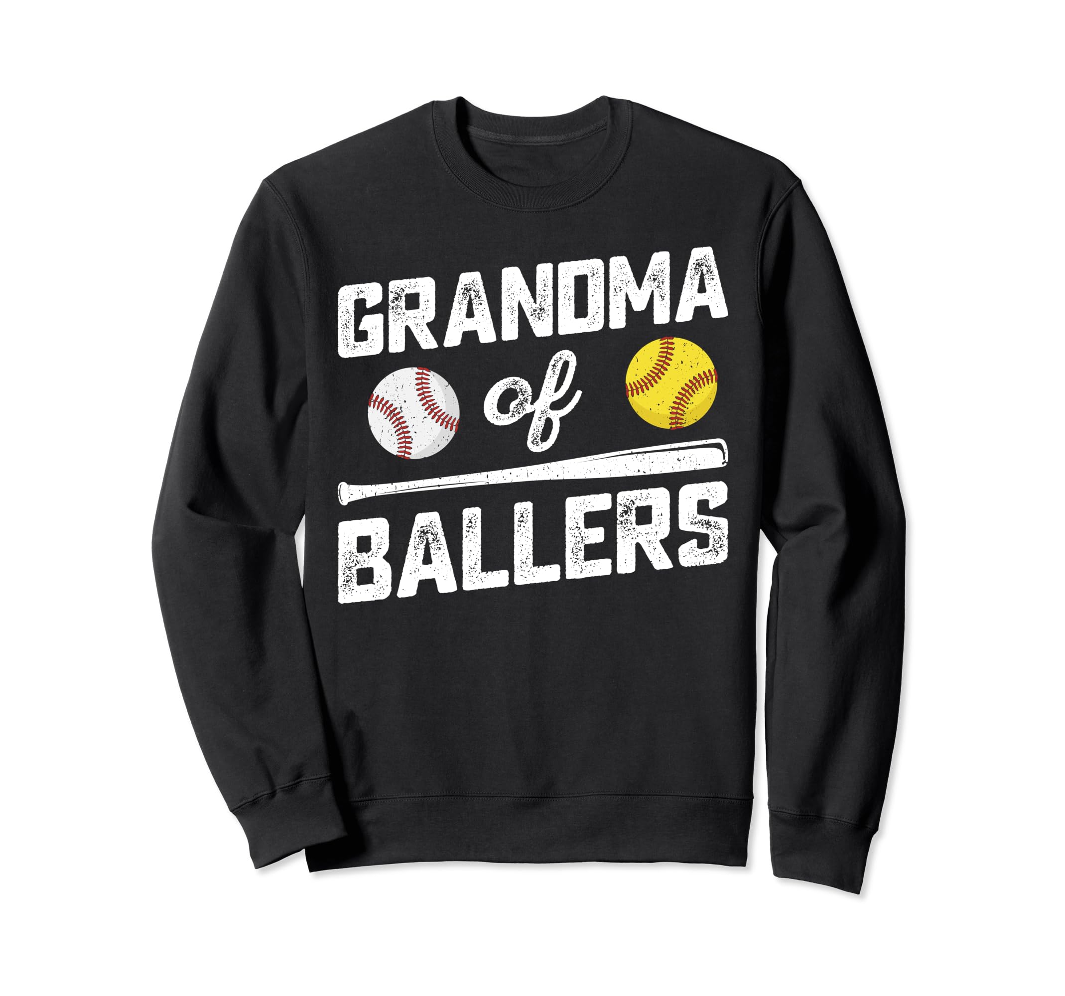 Grandma Ballers Funny Baseball Sweatshirt - Unique Graphic for Adults - T-Shirt, Sweatshirt, Hoodie