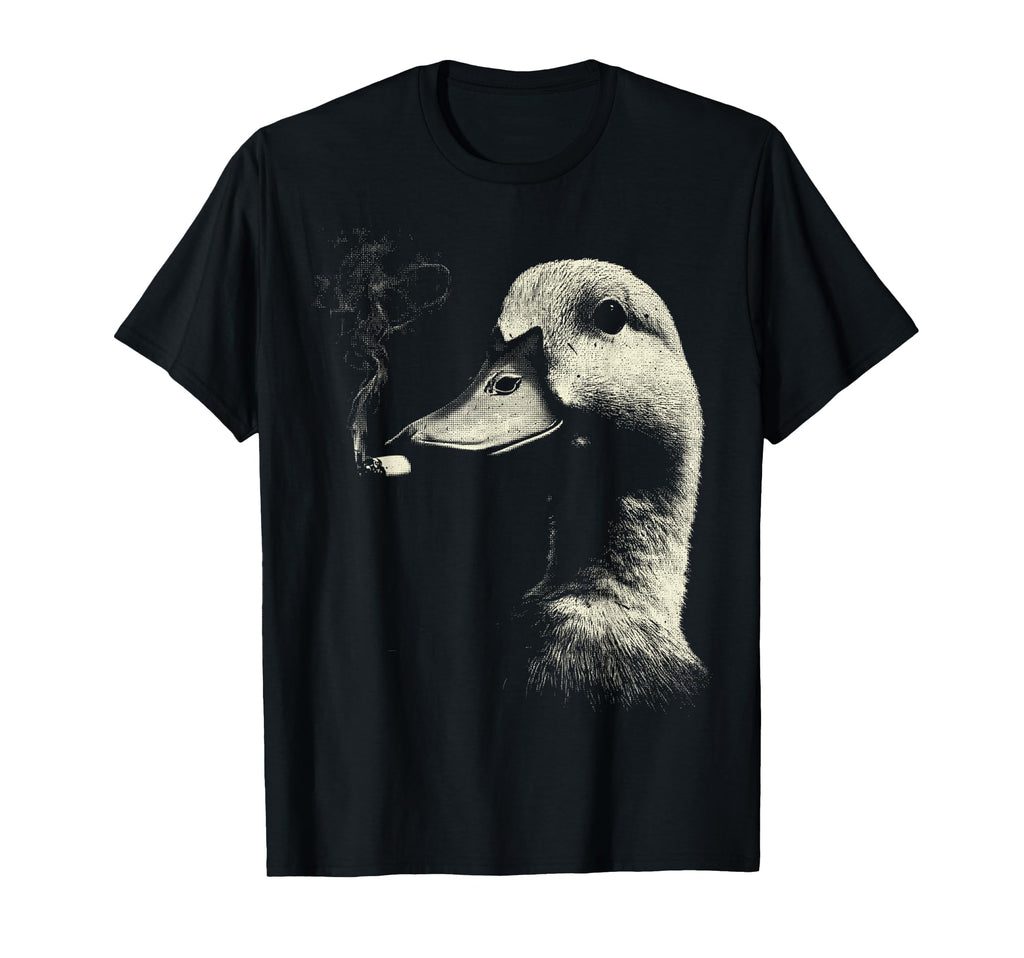 Funny Duck Smoking Cigarette Meme 90S T-Shirt - Novelty Apparel Men Women - T-Shirt, Sweatshirt, Hoodie