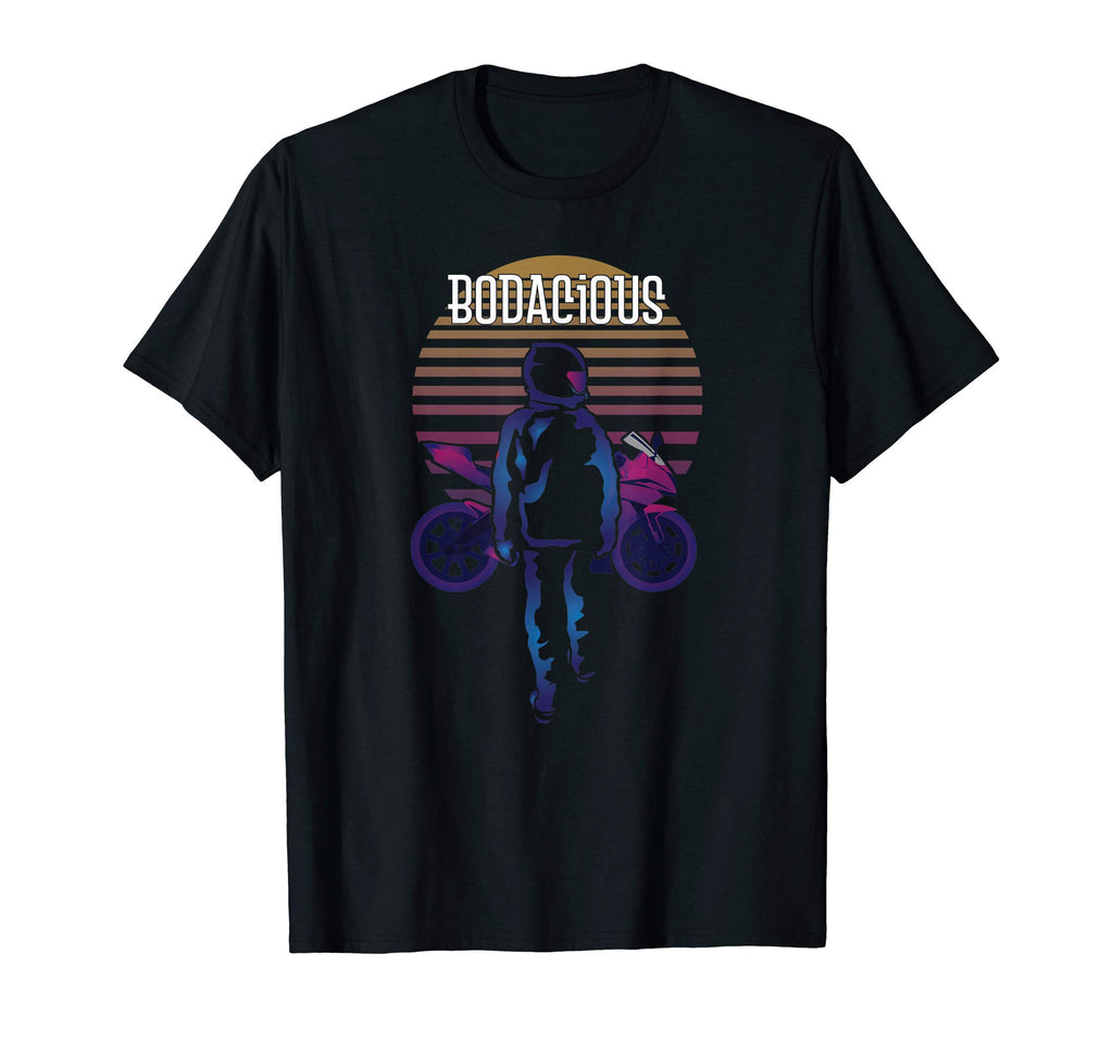 80S Synthwave Motorcycle Gift T-Shirt - Fun Novelty Design Men Women - T-Shirt, Sweatshirt, Hoodie