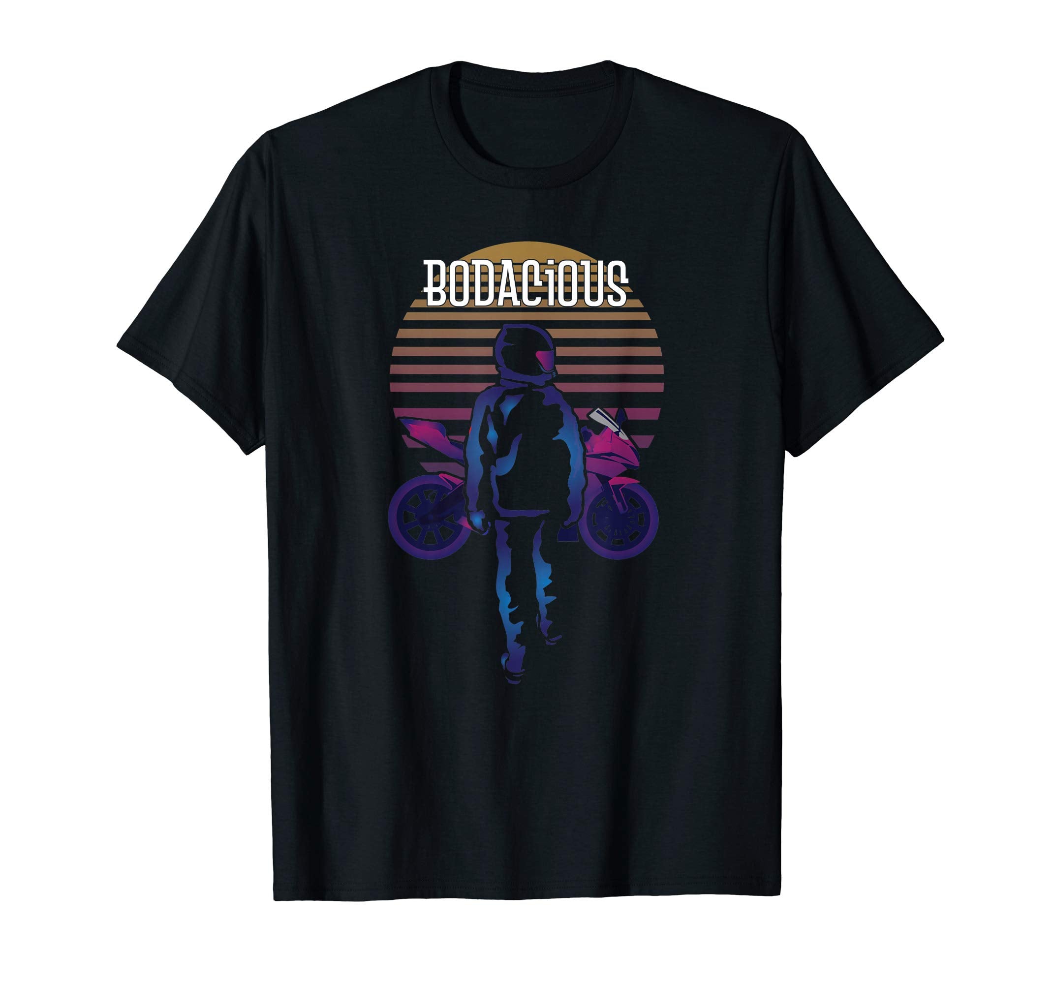80S Synthwave Motorcycle Gift T-Shirt - Fun Novelty Design Men Women - T-Shirt, Sweatshirt, Hoodie
