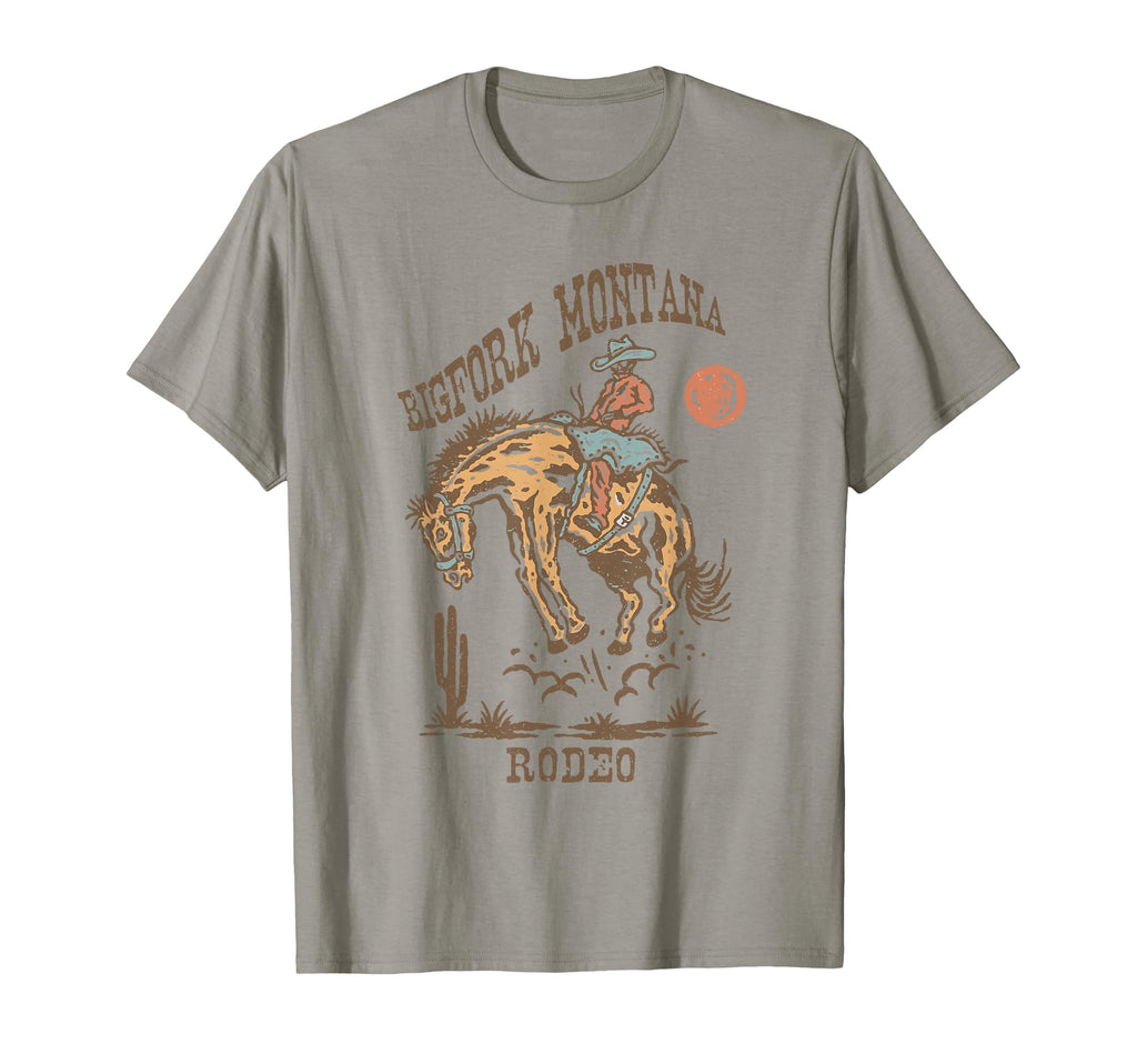 Bigfork Montana Rodeo Cowgirl T-Shirt - Unique Graphic Unisex - T-Shirt, Sweatshirt, Hoodie