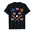 Baseball Bow Baseball Mom Mothers Day T-Shirt - Trendy Graphic Men Women - T-Shirt, Sweatshirt, Hoodie