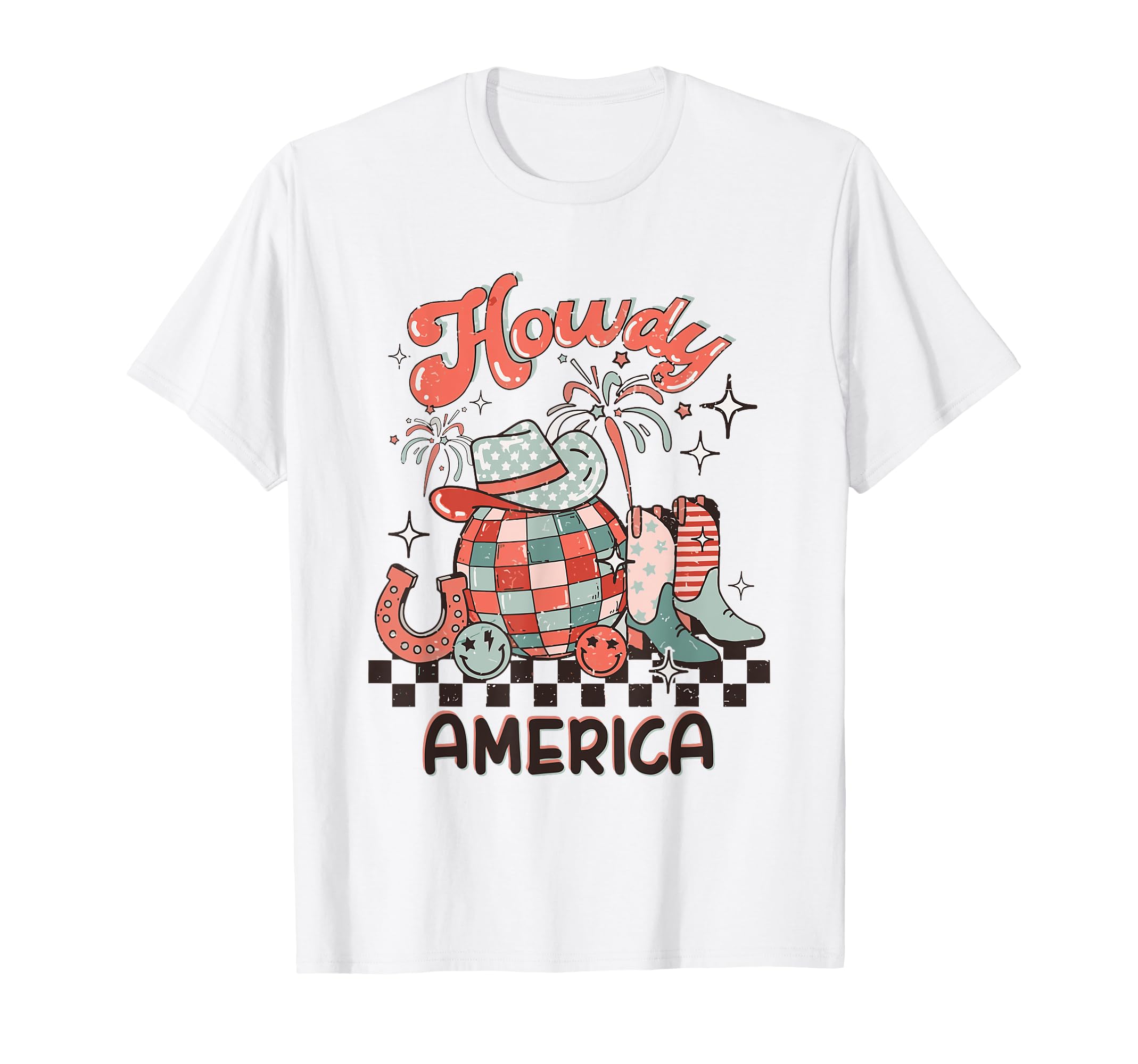 Howdy 4Th July Western Patriotic T-Shirt - Streetwear Style for Adults - T-Shirt, Sweatshirt, Hoodie