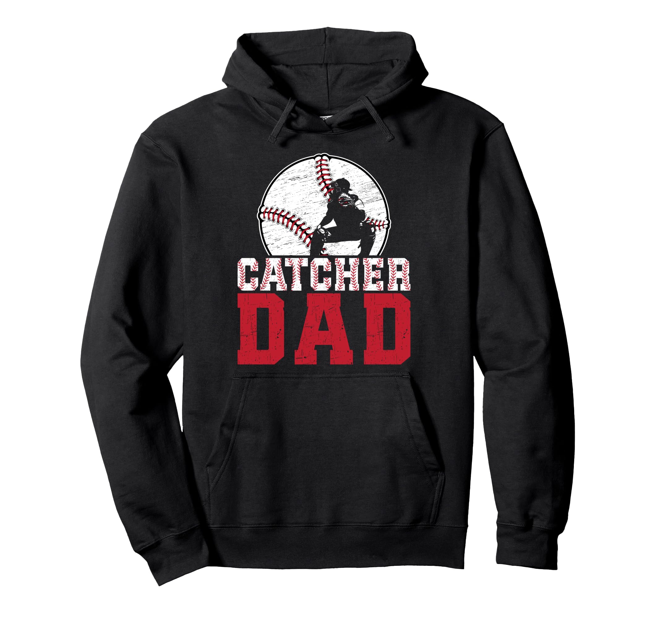 Baseball Catcher Dad Baseball Catcher Hoodie - Fun Novelty Design Unisex - T-Shirt, Sweatshirt, Hoodie