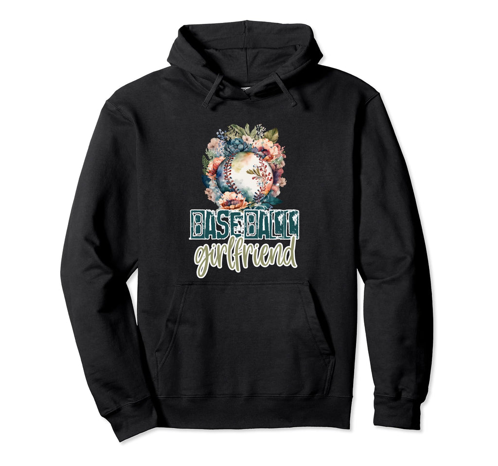 Artsy Baseball Girlfriend Flowers Unique Hoodie - Custom Art Print Unisex - T-Shirt, Sweatshirt, Hoodie