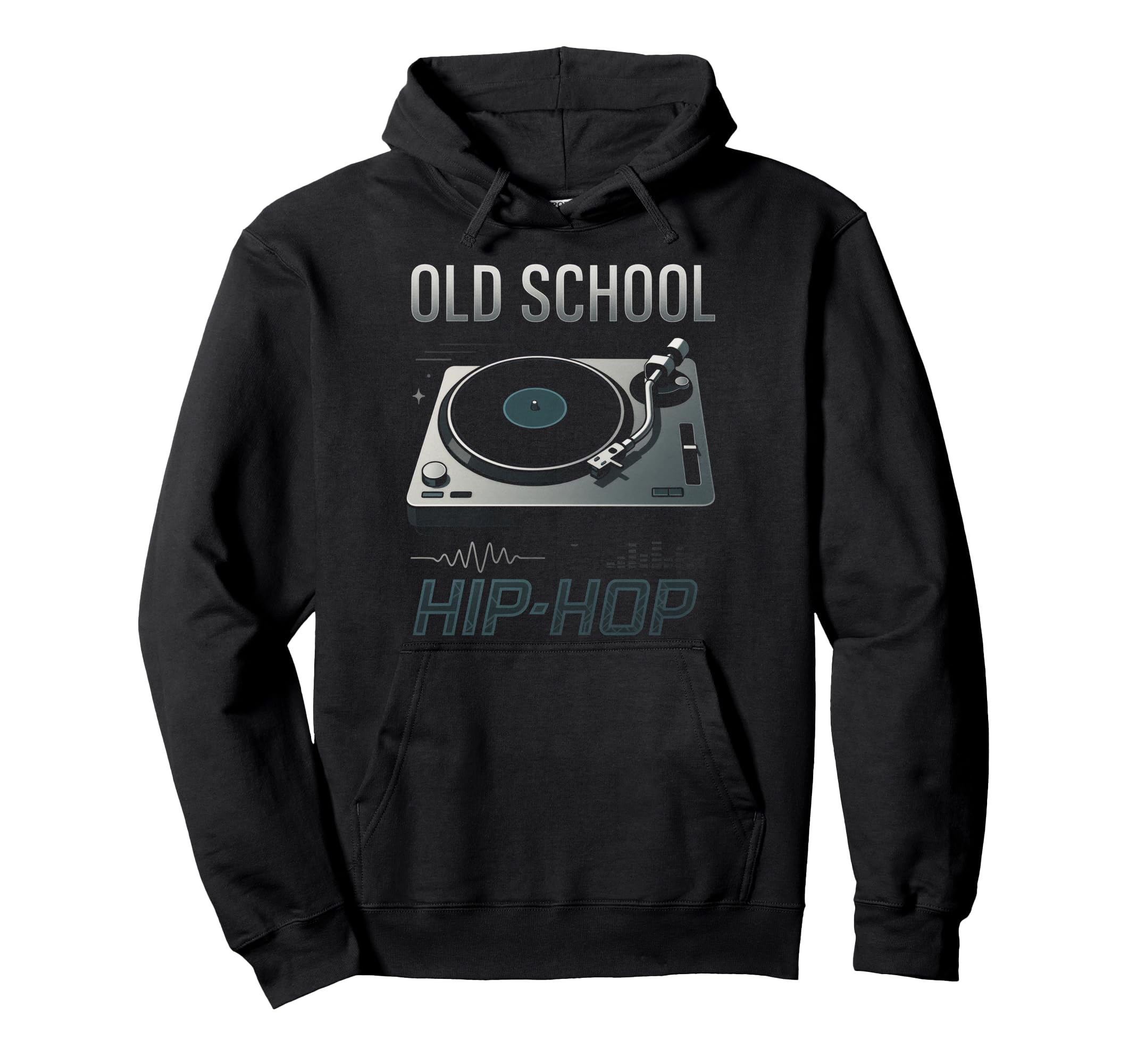 Old School Hip Hop 80S 90S Turntable Hoodie - Streetwear Style Unisex - T-Shirt, Sweatshirt, Hoodie
