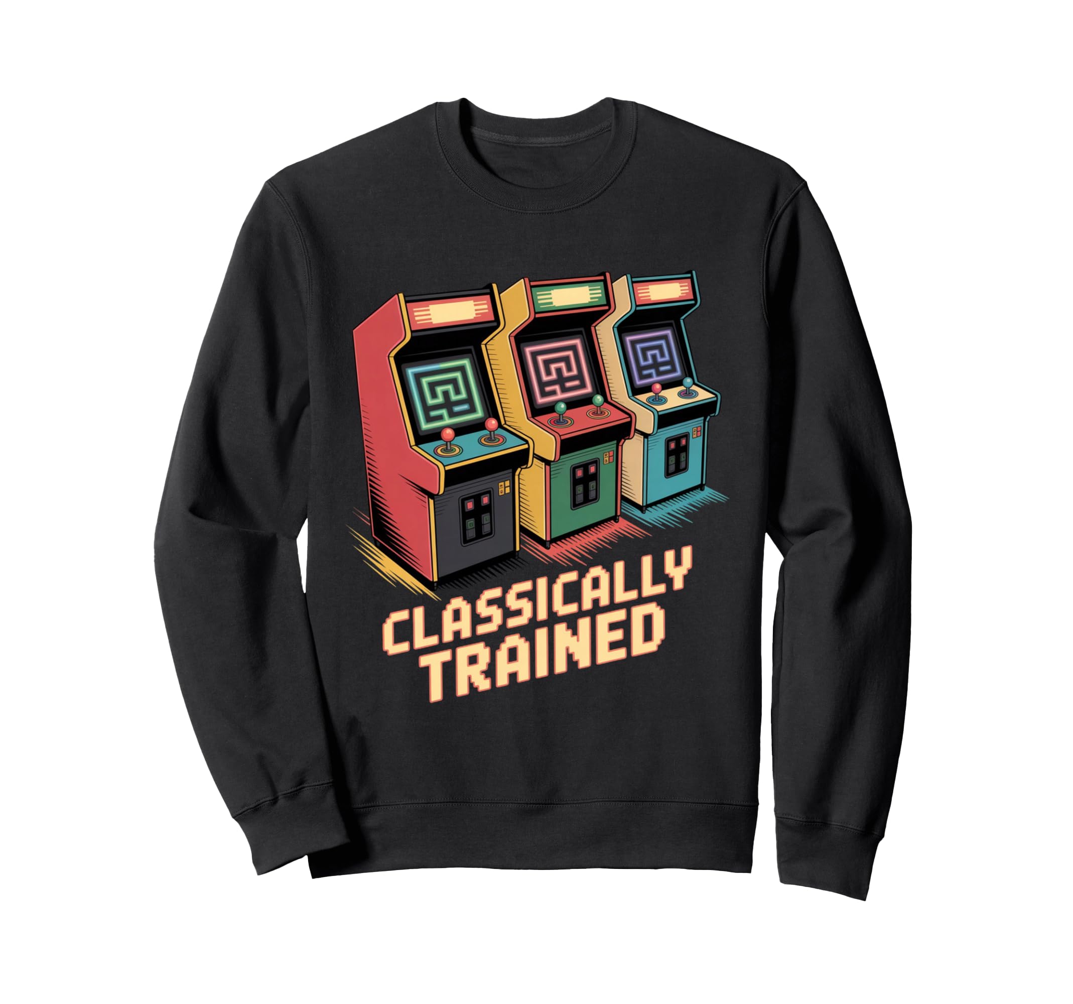 Arcade Cabinet Video Gaming Gamer Sweatshirt - Custom Art Print for Adults - T-Shirt, Sweatshirt, Hoodie