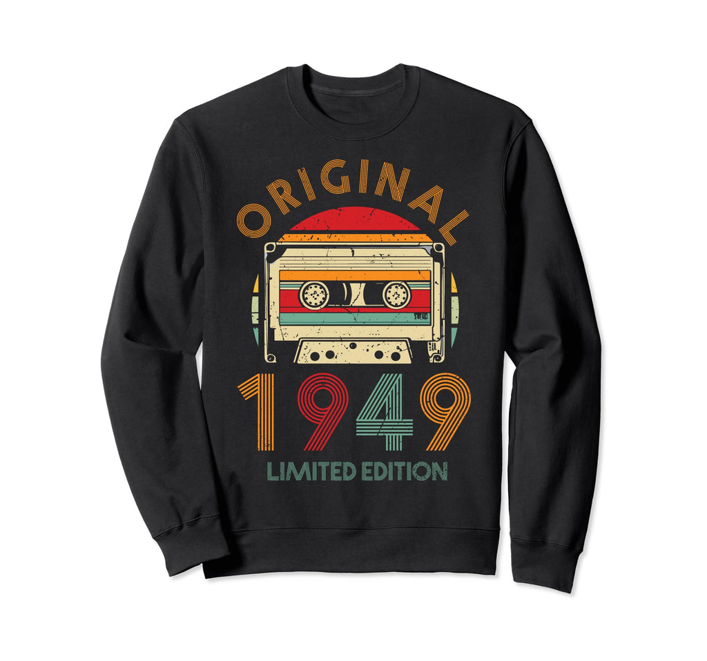 1949 Cassette Tape 75Th Birthday Sweatshirt - Custom Art Print for Adults - T-Shirt, Sweatshirt, Hoodie