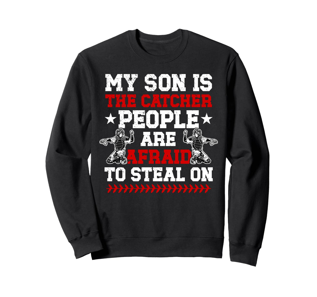 My Son Is Baseball Catcher Mom Sweatshirt - Aesthetic Graphic for Adults - T-Shirt, Sweatshirt, Hoodie