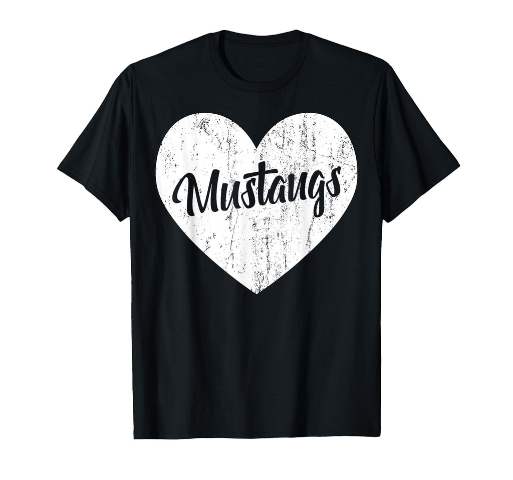 Mustangs School Sports Fan Team T-Shirt - Novelty Apparel for Adults - T-Shirt, Sweatshirt, Hoodie