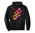 Vaporwave Aesthetic Raven Mask Skull Card Hoodie - Novelty Apparel Unisex - T-Shirt, Sweatshirt, Hoodie