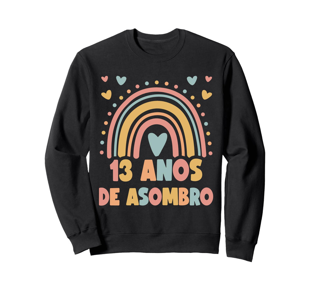 13 Year Old Boho Rainbow 13Th Sweatshirt - Unique Graphic Men Women - T-Shirt, Sweatshirt, Hoodie