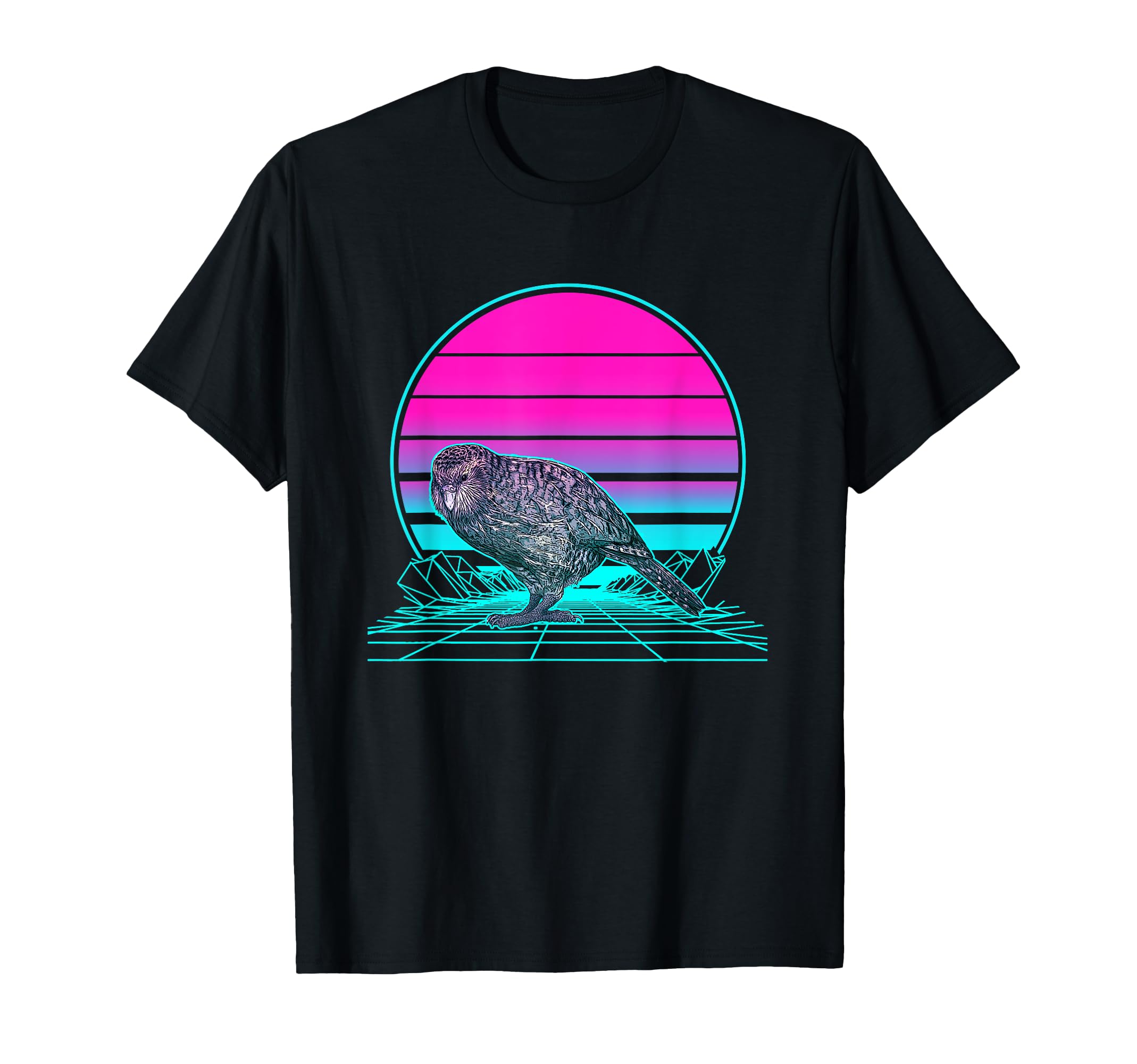 Sunset Kakapo T-Shirt - Aesthetic Graphic for Adults - T-Shirt, Sweatshirt, Hoodie