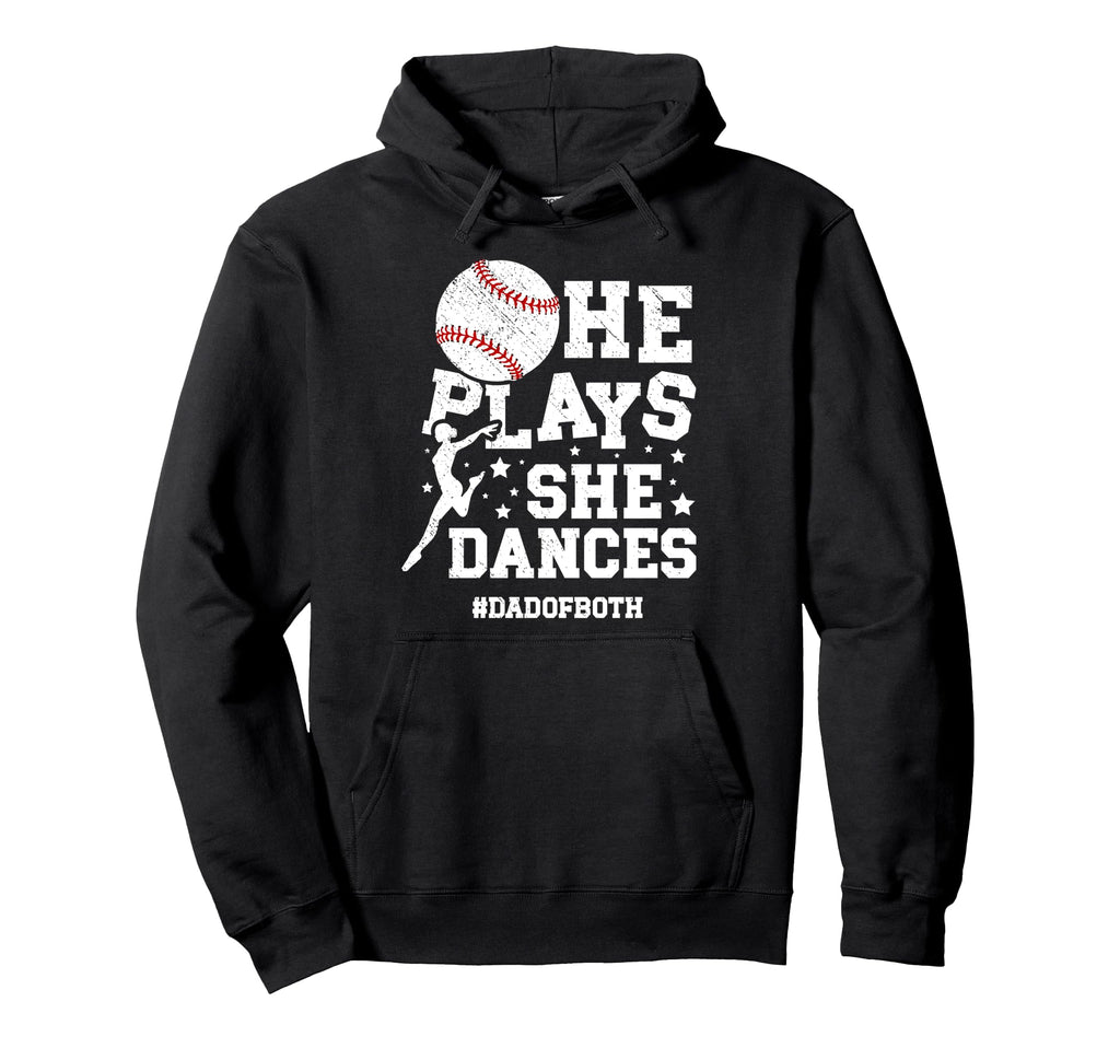 Dad Both Dance And Baseball Dad Dancing Hoodie - Aesthetic Graphic Unisex - T-Shirt, Sweatshirt, Hoodie