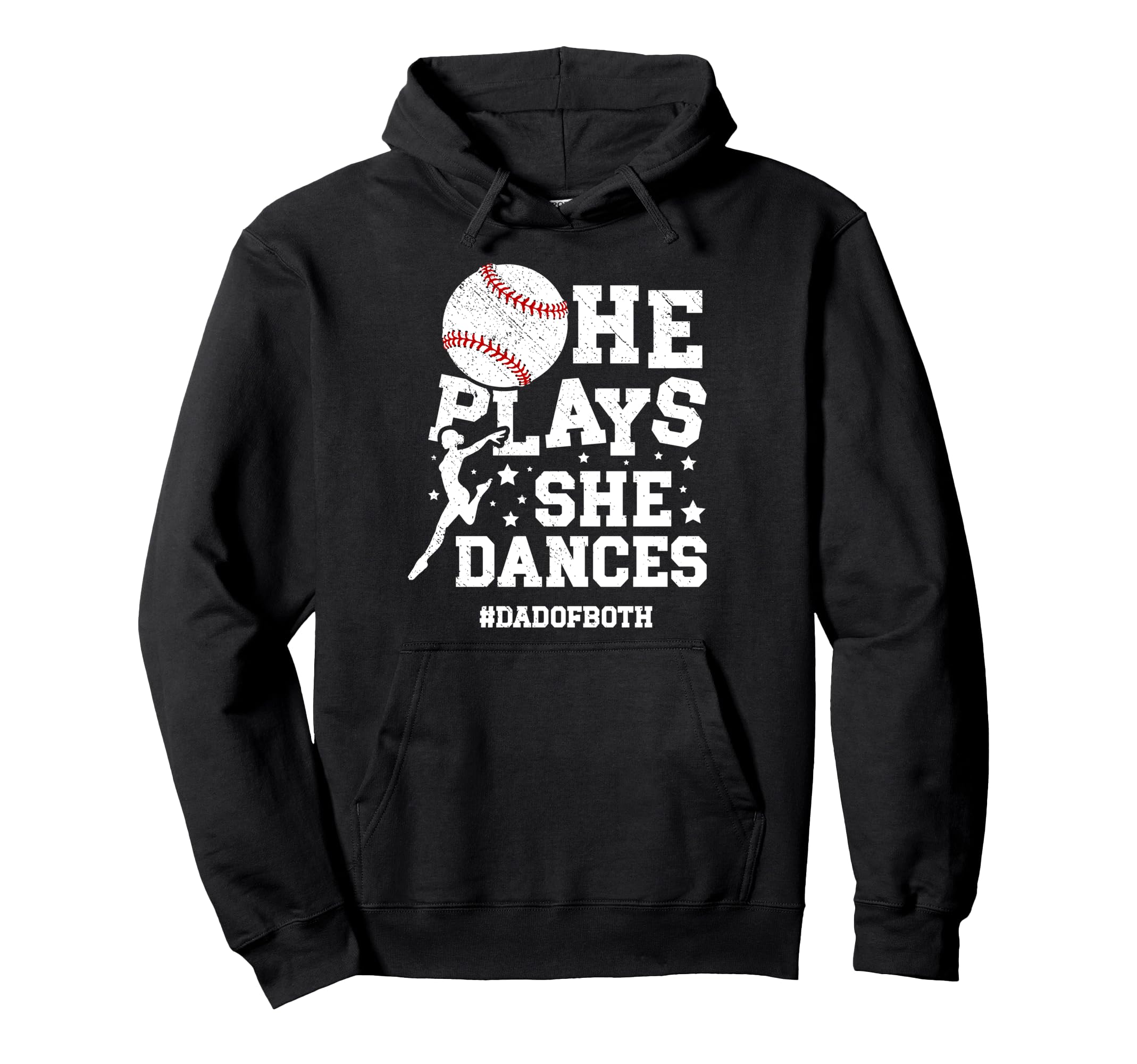 Dad Both Dance And Baseball Dad Dancing Hoodie - Aesthetic Graphic Unisex - T-Shirt, Sweatshirt, Hoodie