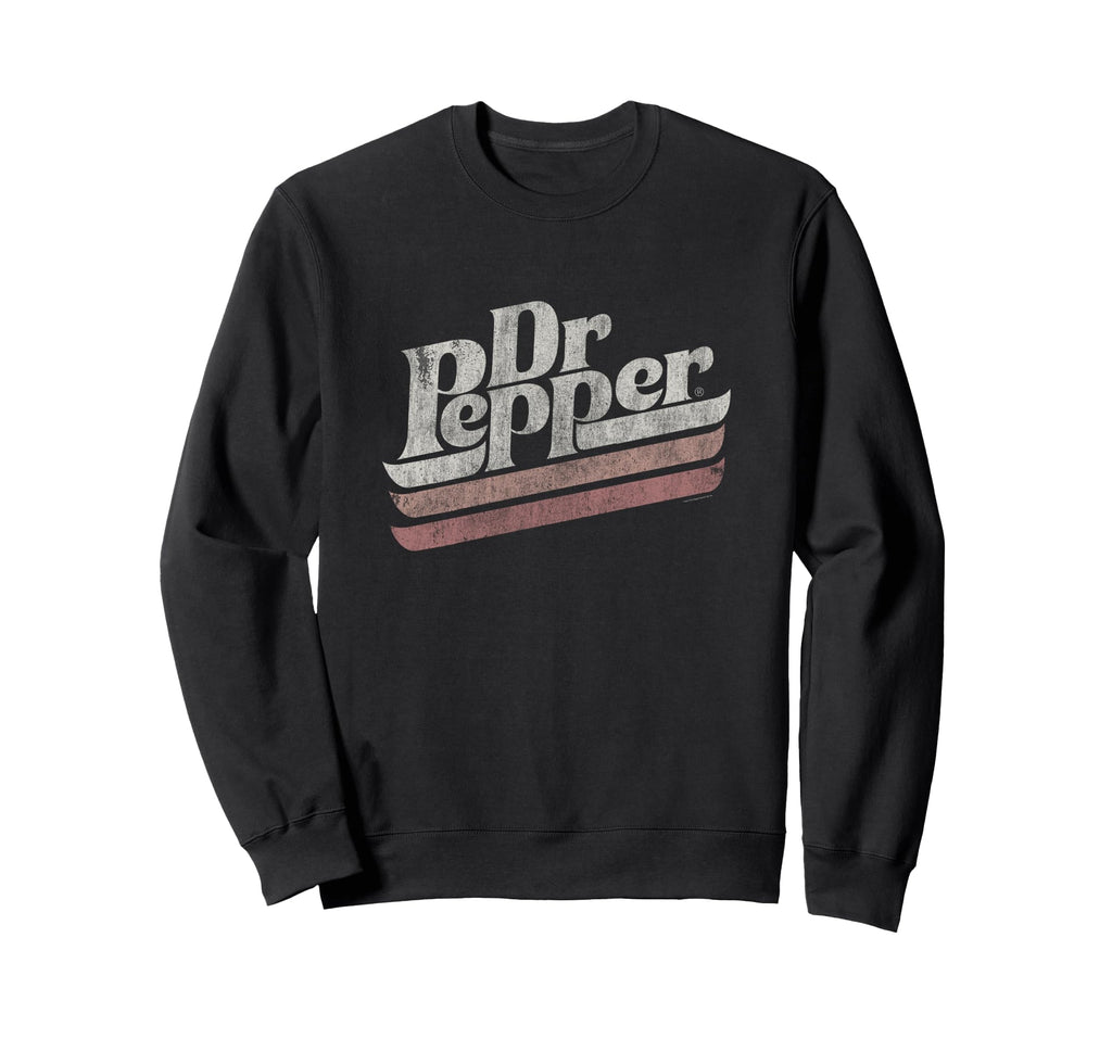 Dr Pepper Distressed Stripe Sweatshirt - Streetwear Style for Adults - T-Shirt, Sweatshirt, Hoodie