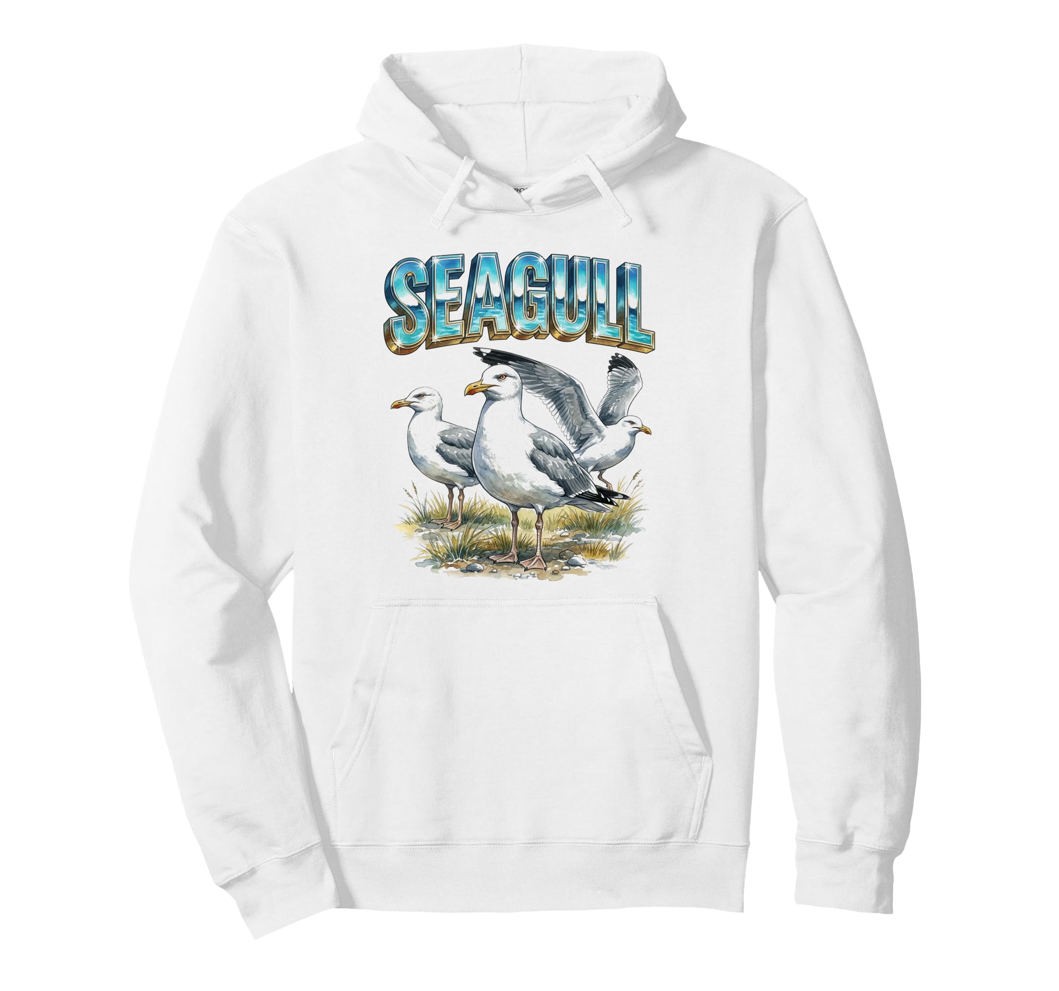 Seagull 70S 90S Seagull Birds Lover Hoodie - Novelty Apparel Unisex - T-Shirt, Sweatshirt, Hoodie