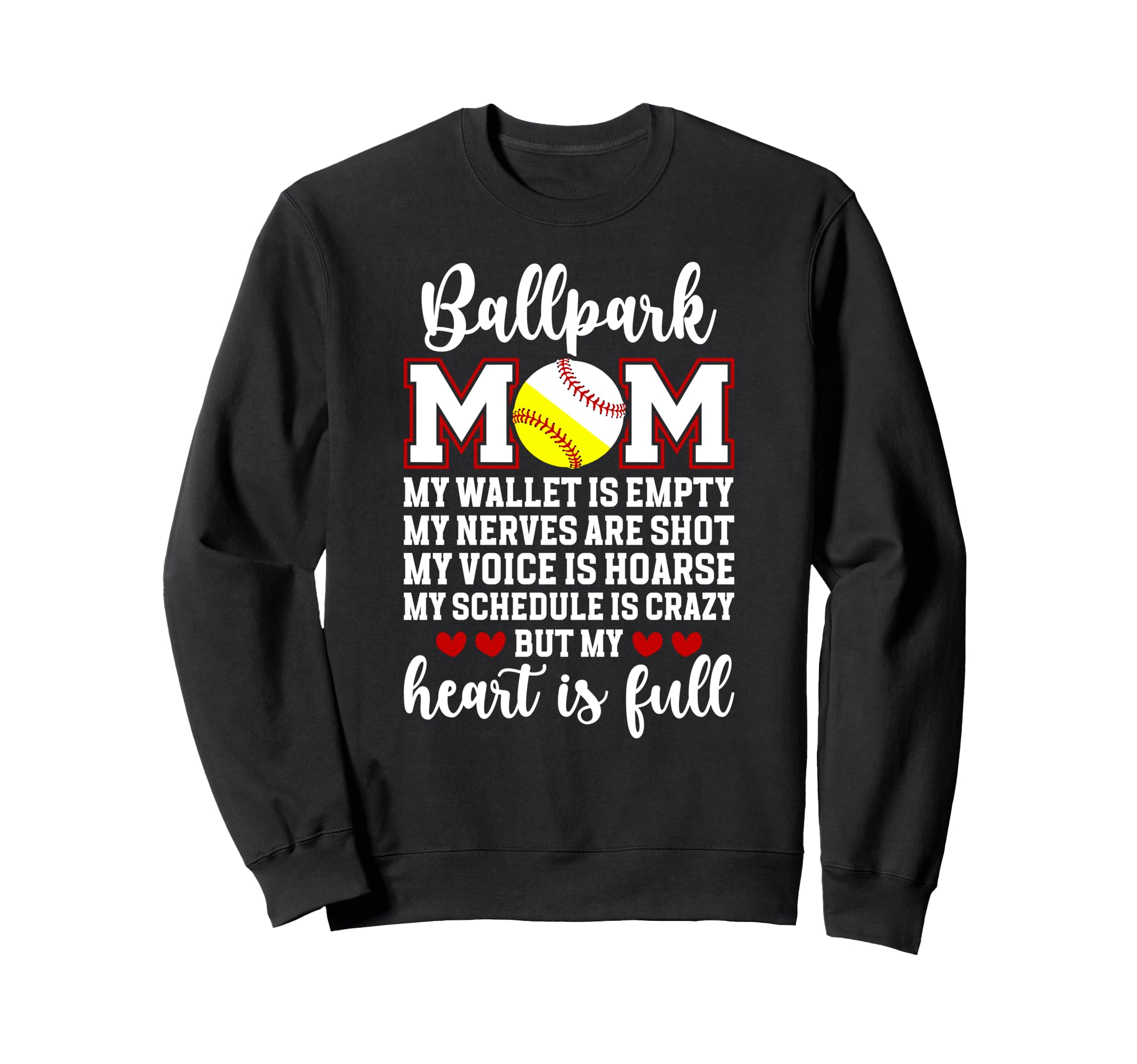 Baseball Softball Mom Proud Sweatshirt - Streetwear Style Men Women - T-Shirt, Sweatshirt, Hoodie