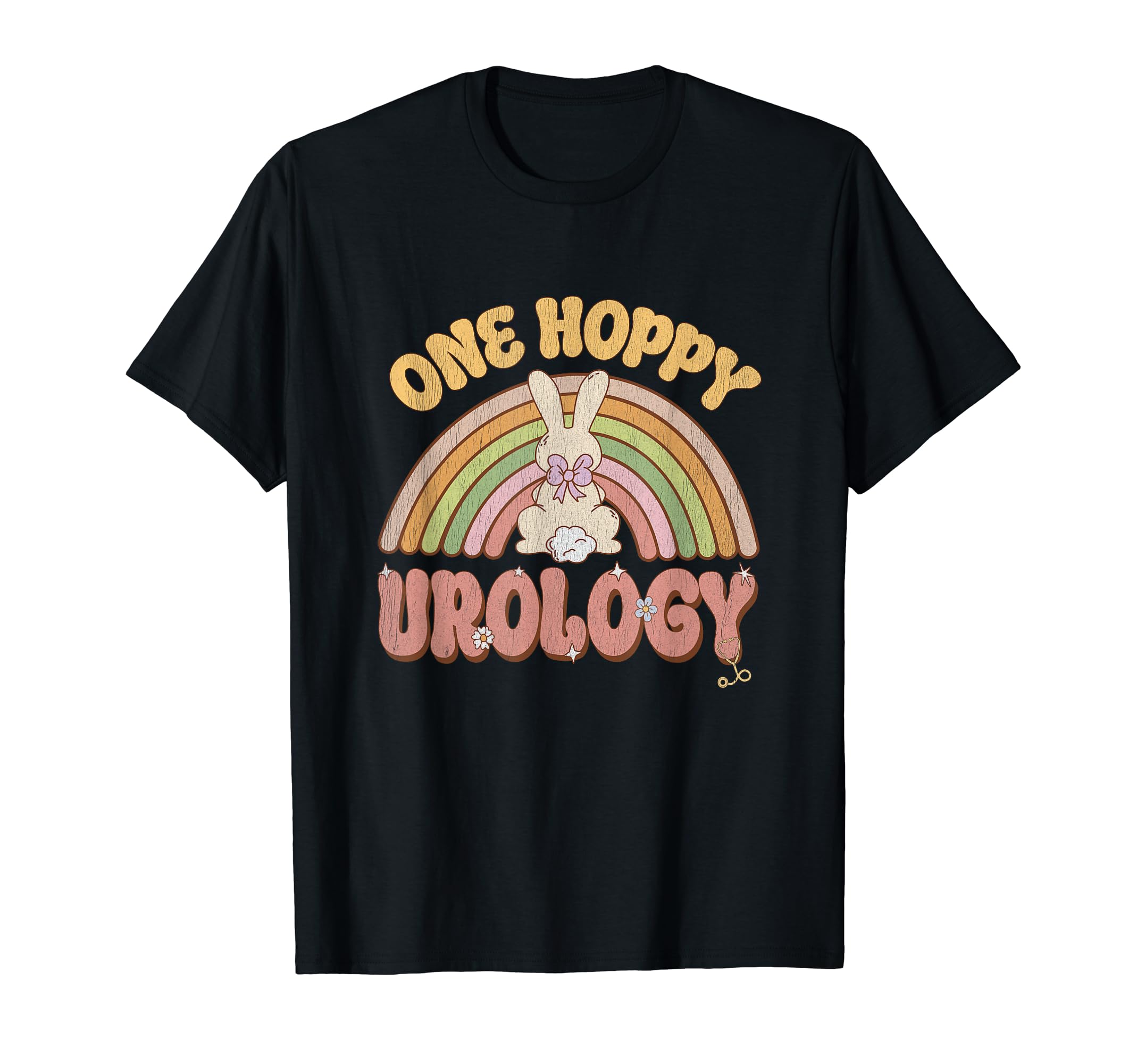 One Hoppy Urology Nurse Bunny Easter T-Shirt - Trendy Graphic Men Women - T-Shirt, Sweatshirt, Hoodie