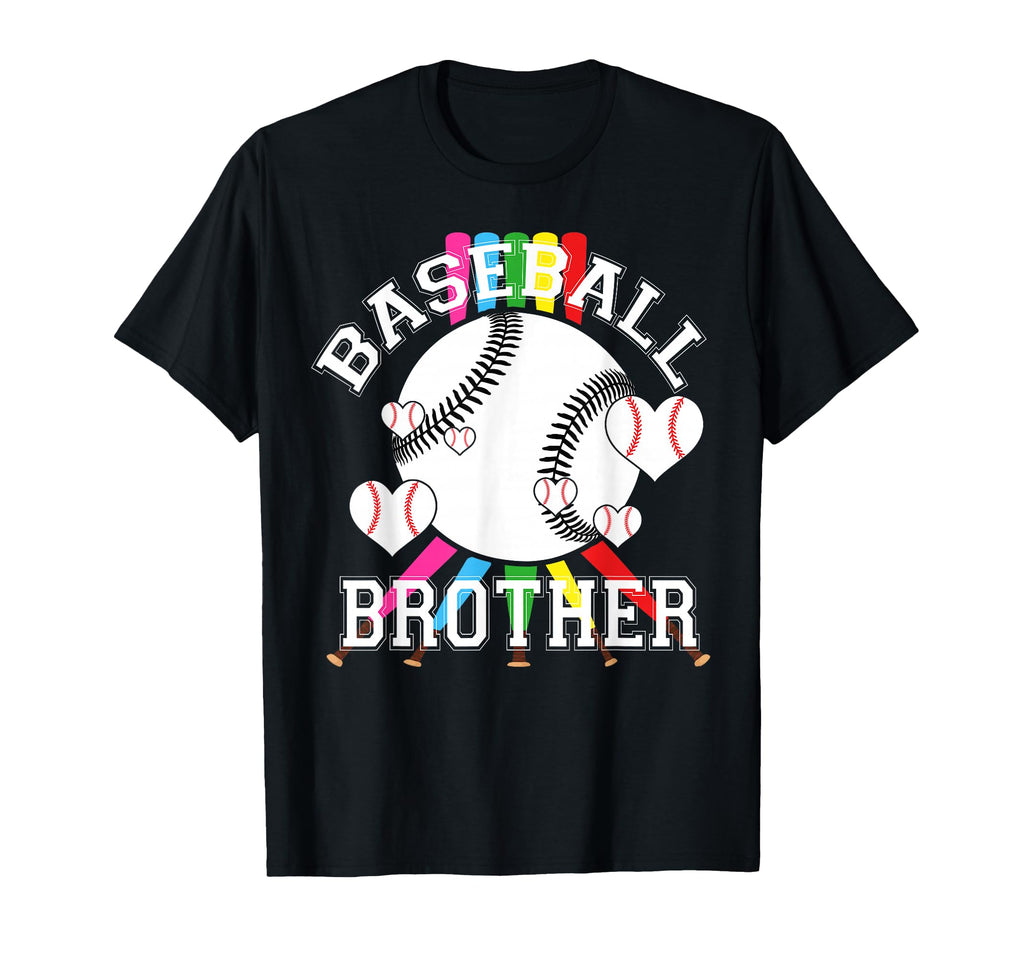 Baseball Brother Colorful Baseball T-Shirt - Custom Art Print Unisex - T-Shirt, Sweatshirt, Hoodie