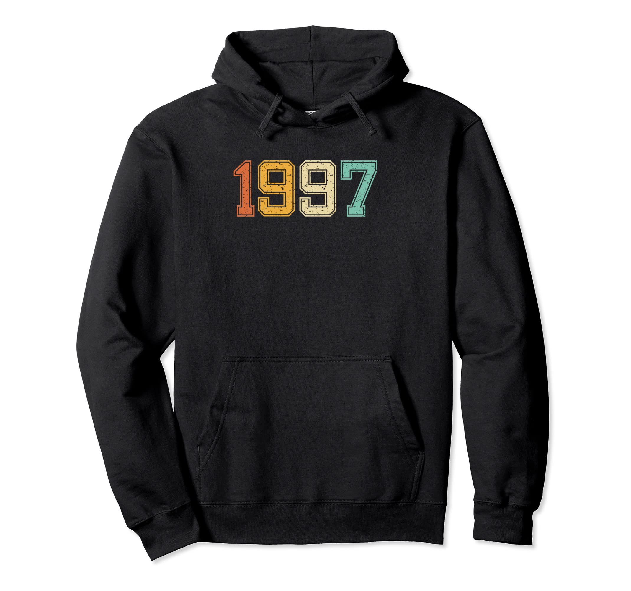 Born 1997 Birth Year Original Distressed Hoodie - Trendy Graphic Men Women - T-Shirt, Sweatshirt, Hoodie