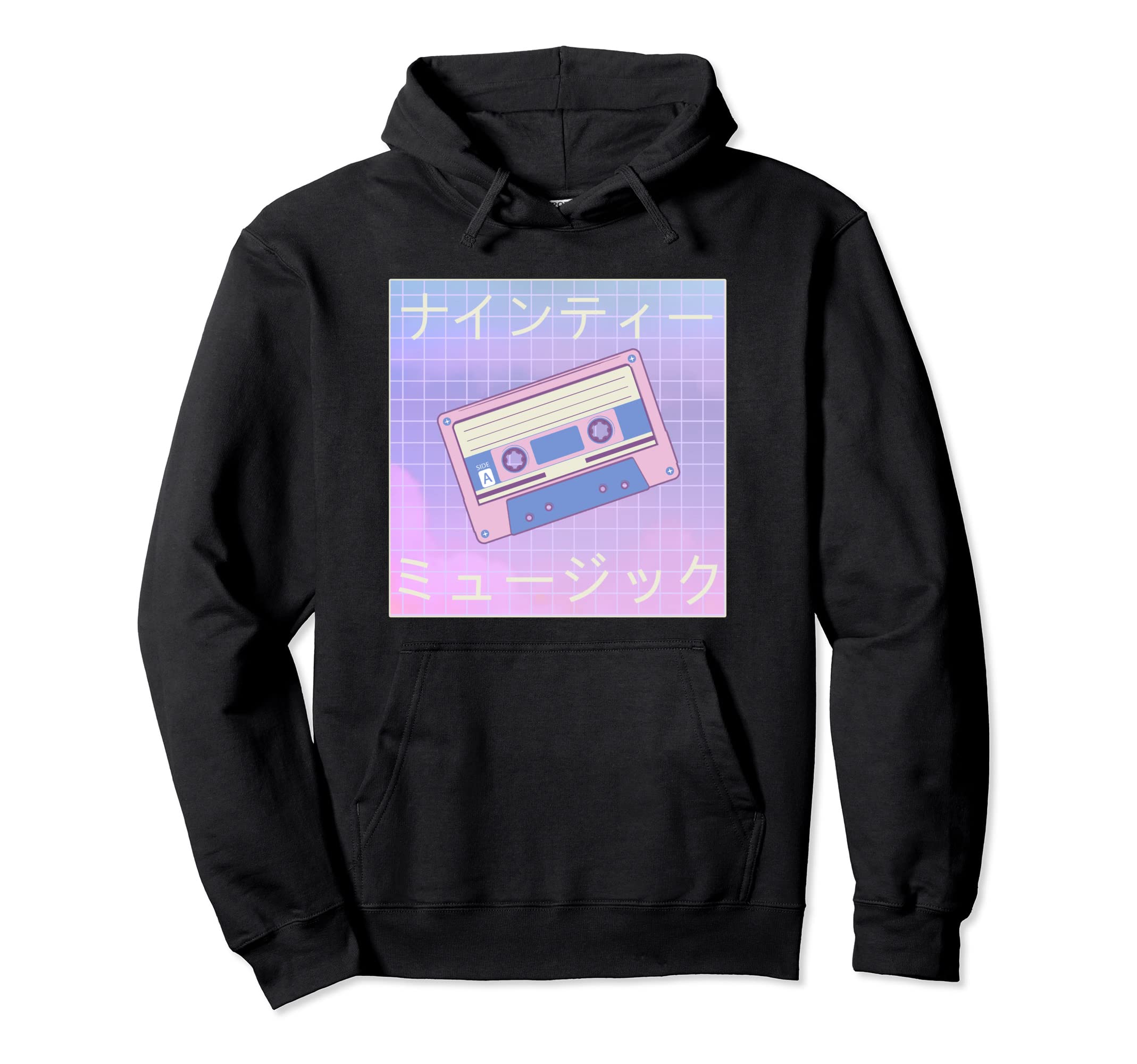 Mix Tapes Japanese Aesthetic Glitch 80S Hoodie - Graphic Print for Adults - T-Shirt, Sweatshirt, Hoodie
