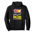Busy Raising Ballers Softball And Hoodie - Minimalist Print for Adults - T-Shirt, Sweatshirt, Hoodie