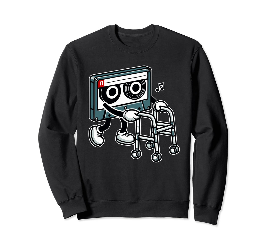 Old Music Tape Cassette Nostalgic Sweatshirt - Custom Art Print Unisex - T-Shirt, Sweatshirt, Hoodie