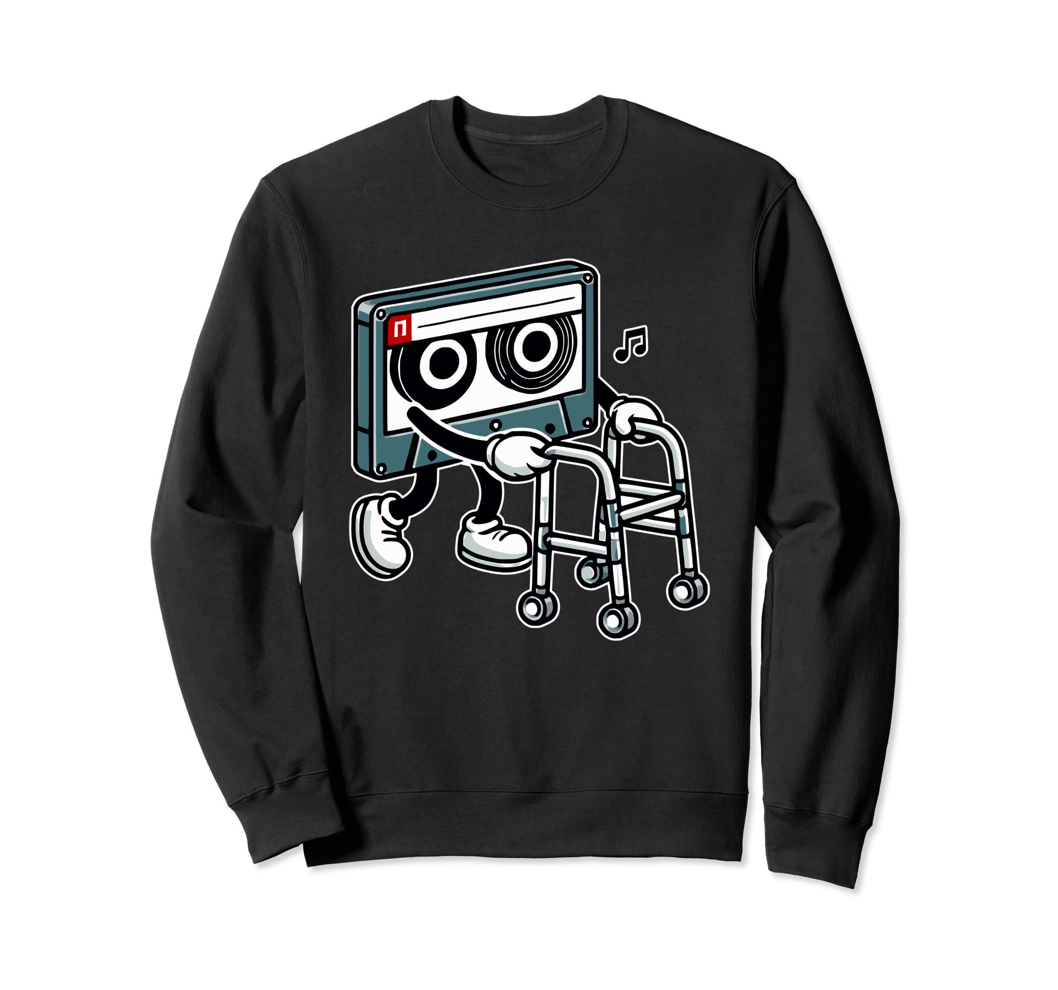Old Music Tape Cassette Nostalgic Sweatshirt - Custom Art Print Unisex - T-Shirt, Sweatshirt, Hoodie