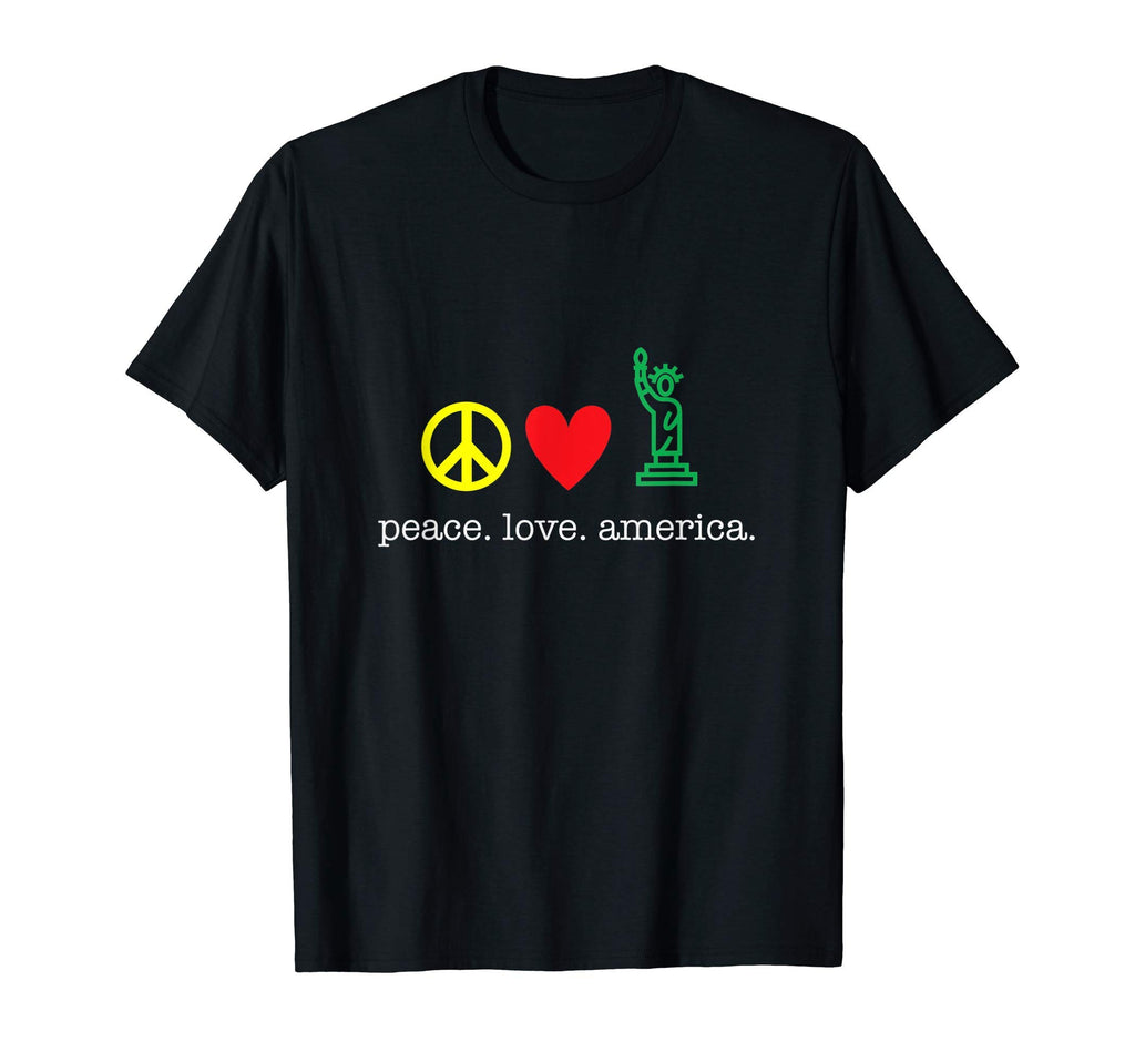 American Pride Patriotic Peace And T-Shirt - Minimalist Print Men Women - T-Shirt, Sweatshirt, Hoodie